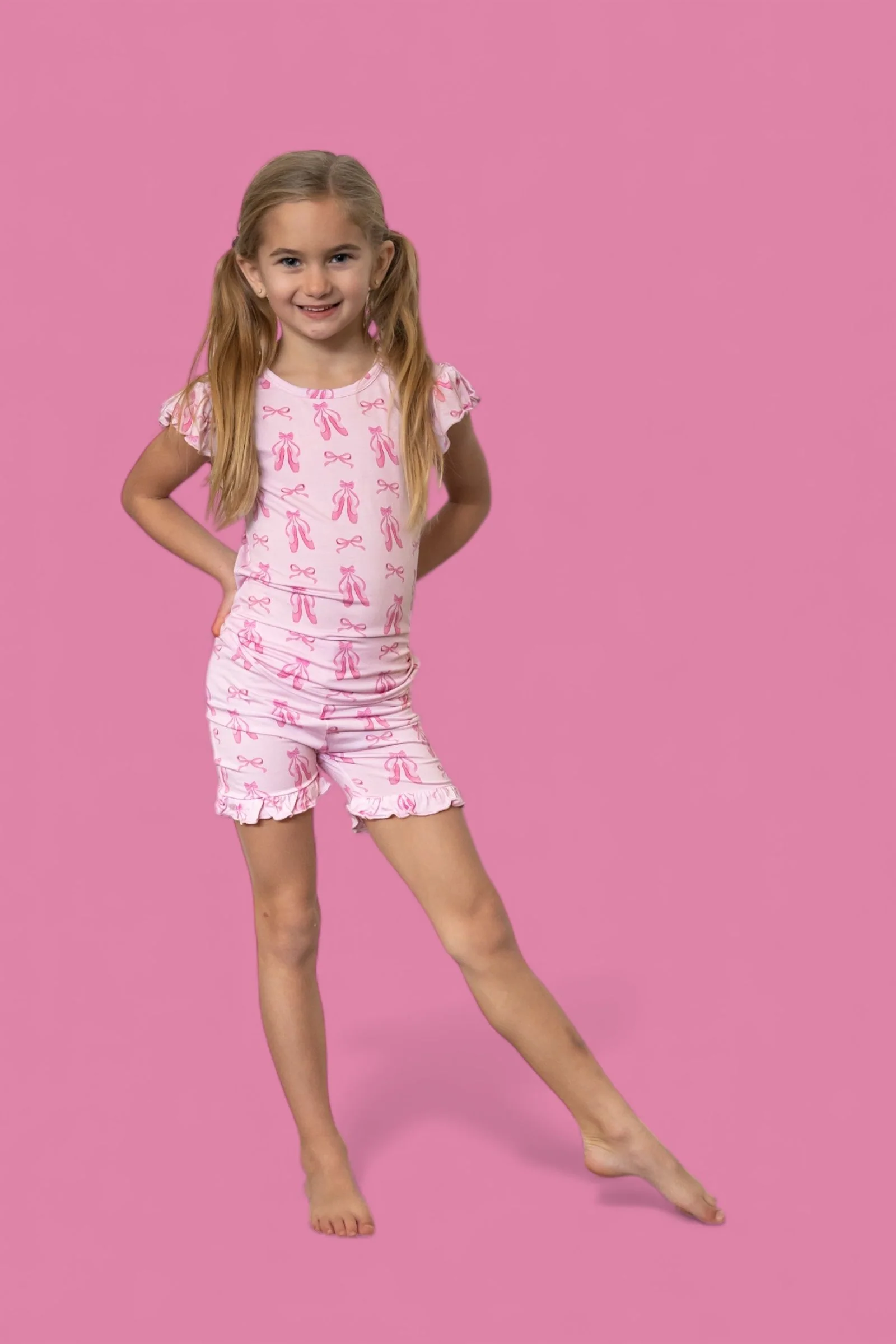 BALLET BOW BLISS DREAM RUFFLE SHORT SET - Image 3