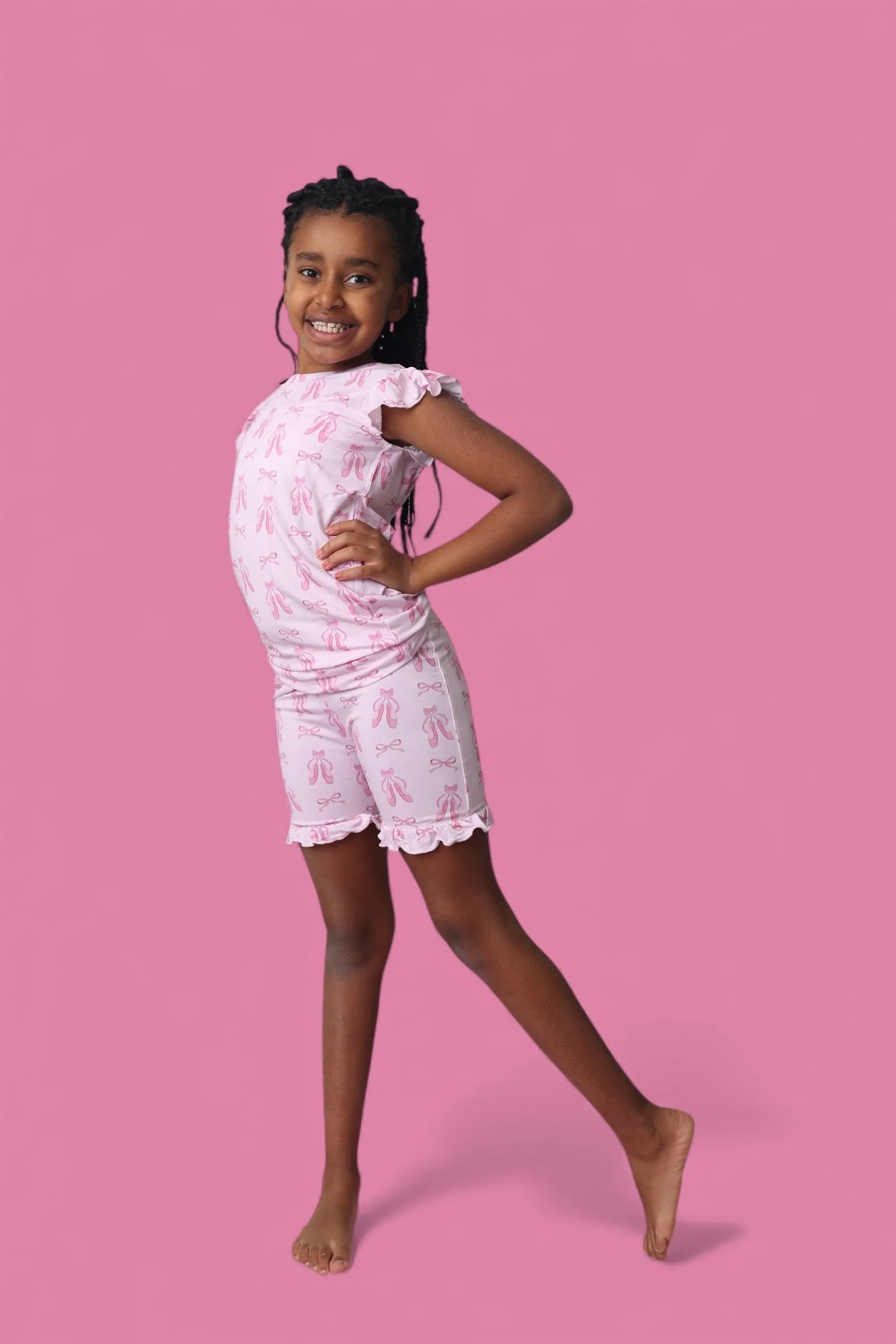 BALLET BOW BLISS DREAM RUFFLE SHORT SET - Image 4