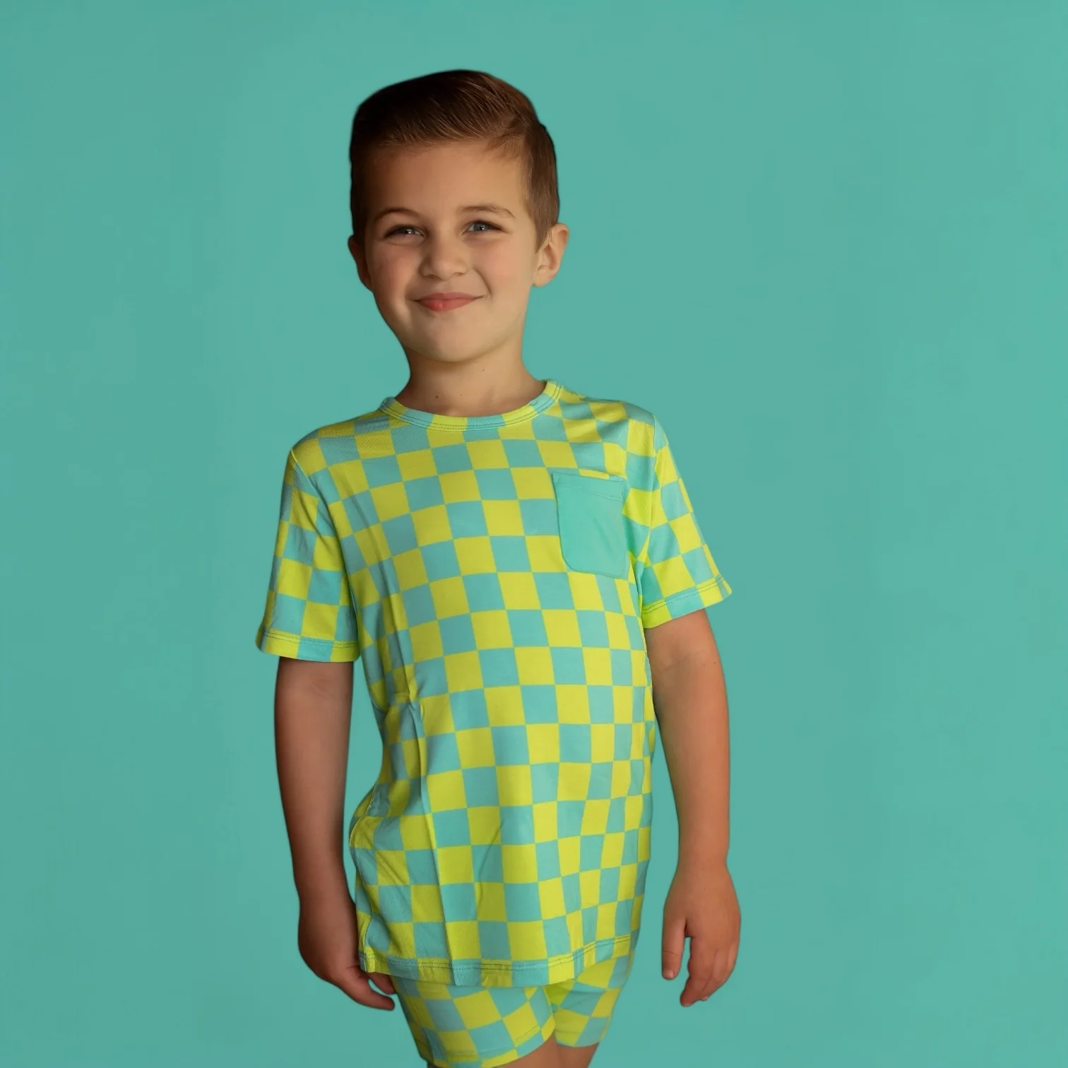 BE BOLD CHECKERS DREAM POCKET TEE - Image 12