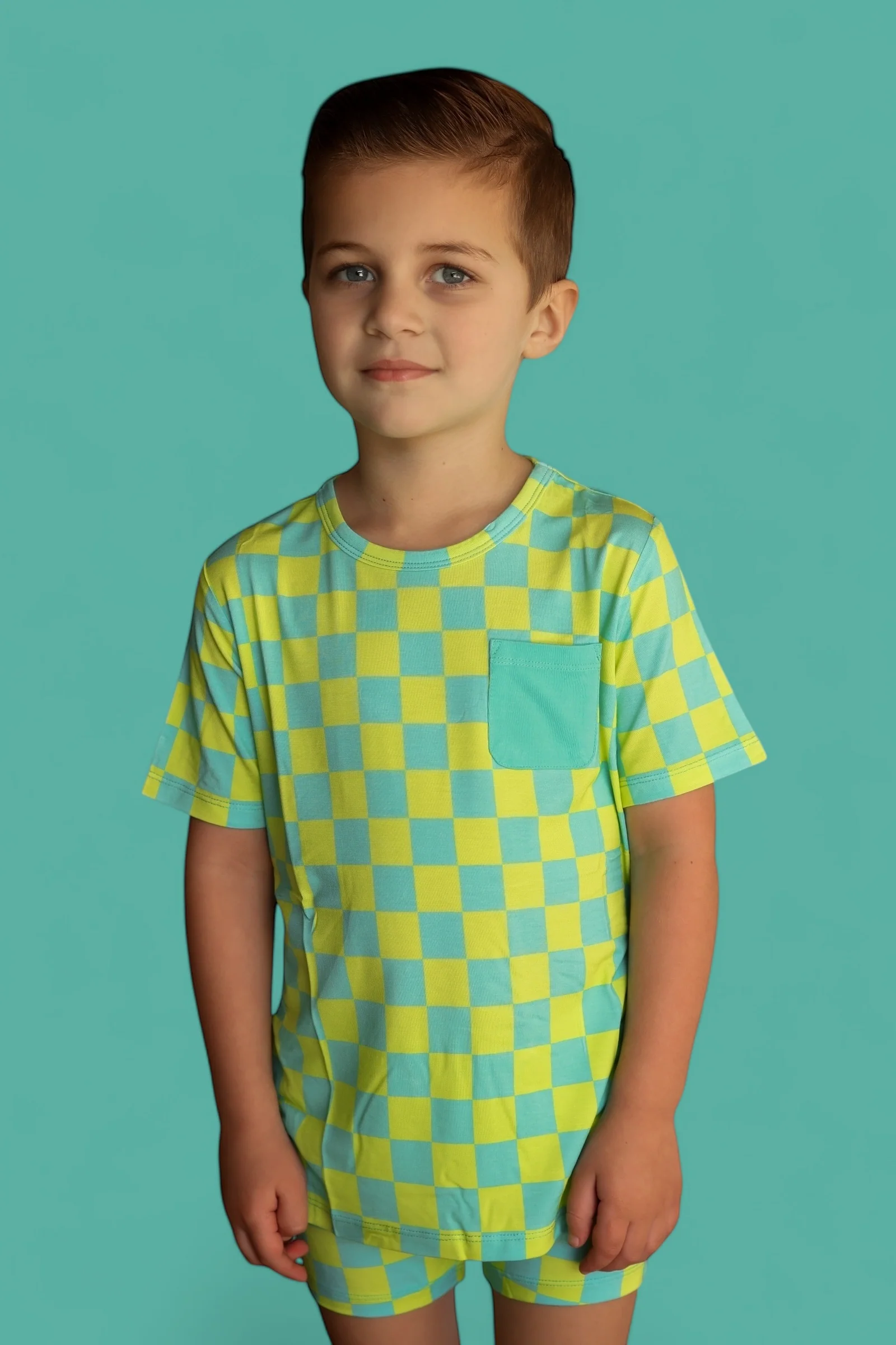BE BOLD CHECKERS DREAM POCKET TEE - Image 14