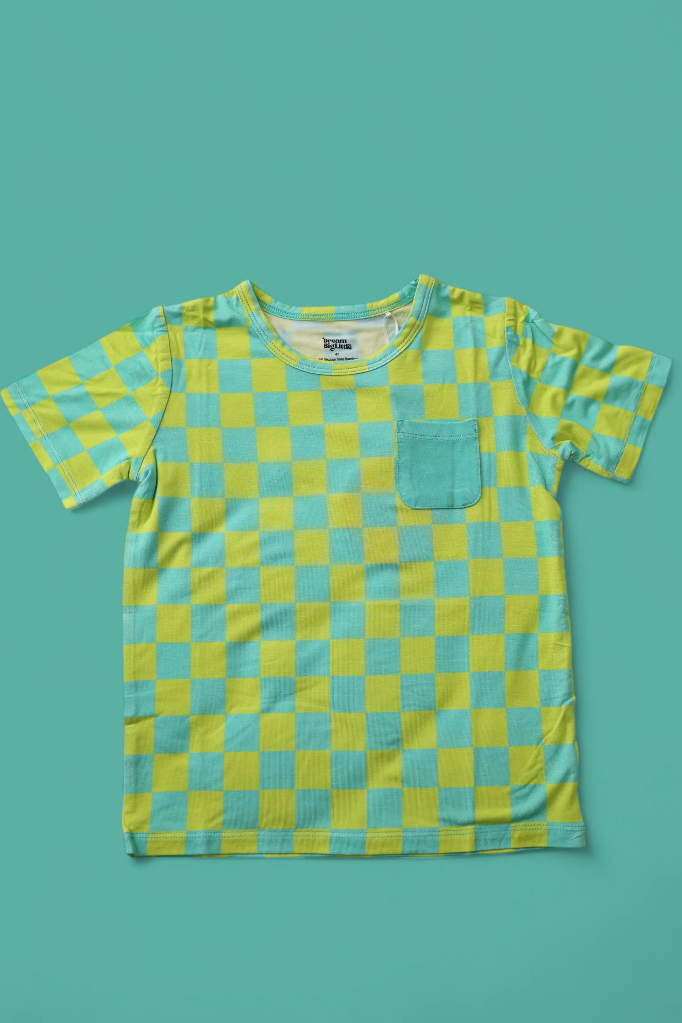 BE BOLD CHECKERS DREAM POCKET TEE - Image 6