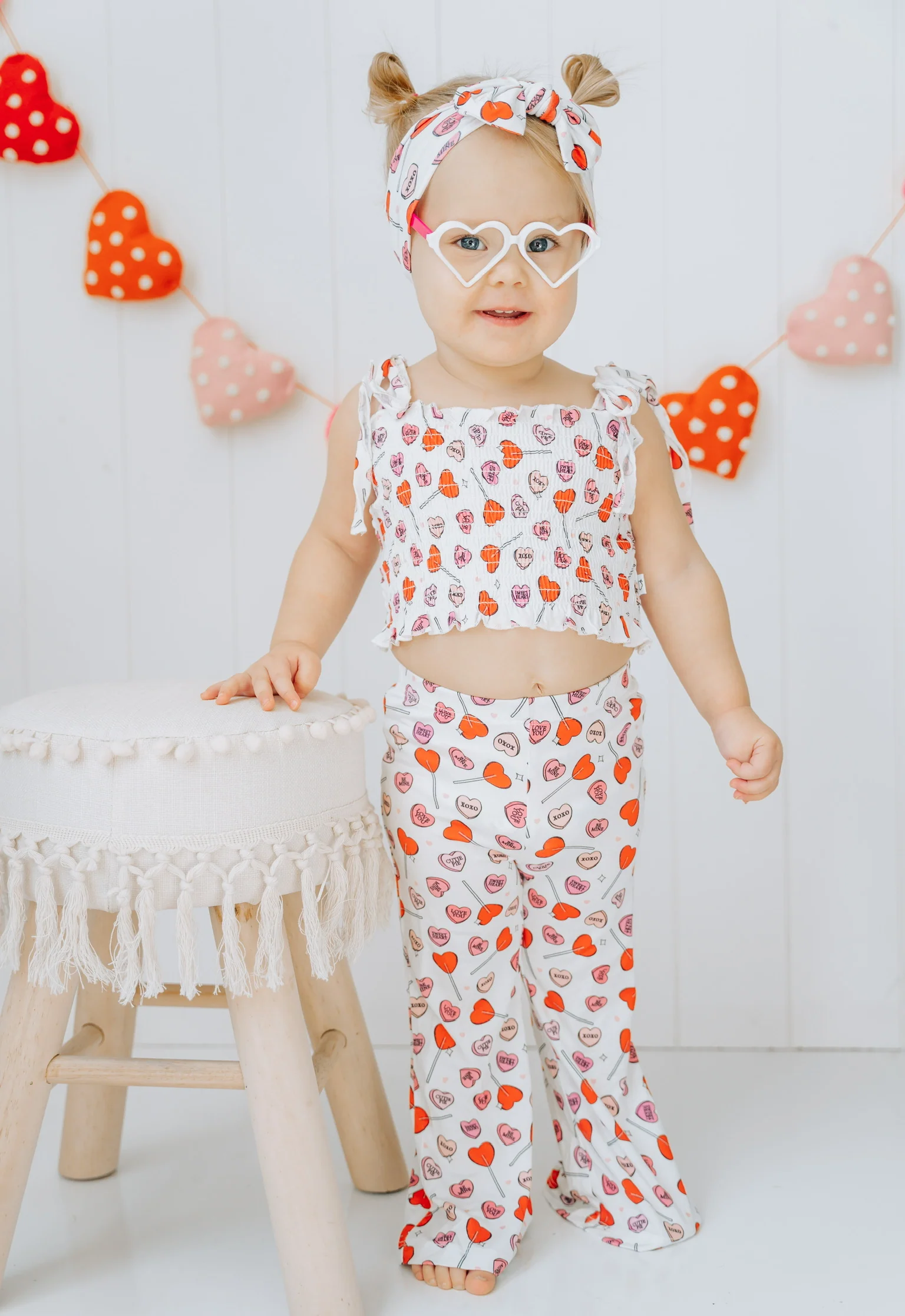 EXCLUSIVE BE MINE DREAM SMOCKED FLARE SET - Image 3