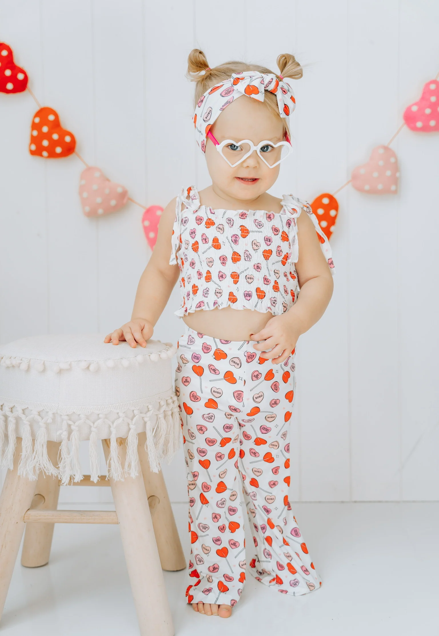 EXCLUSIVE BE MINE DREAM SMOCKED FLARE SET - Image 4