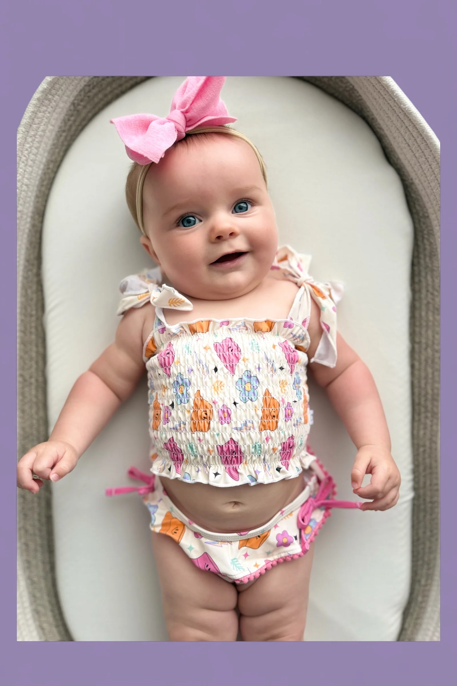 BEACH FOR DAISIES DREAM SMOCKED TANKINI TWO PIECE SWIM SUIT - Image 14