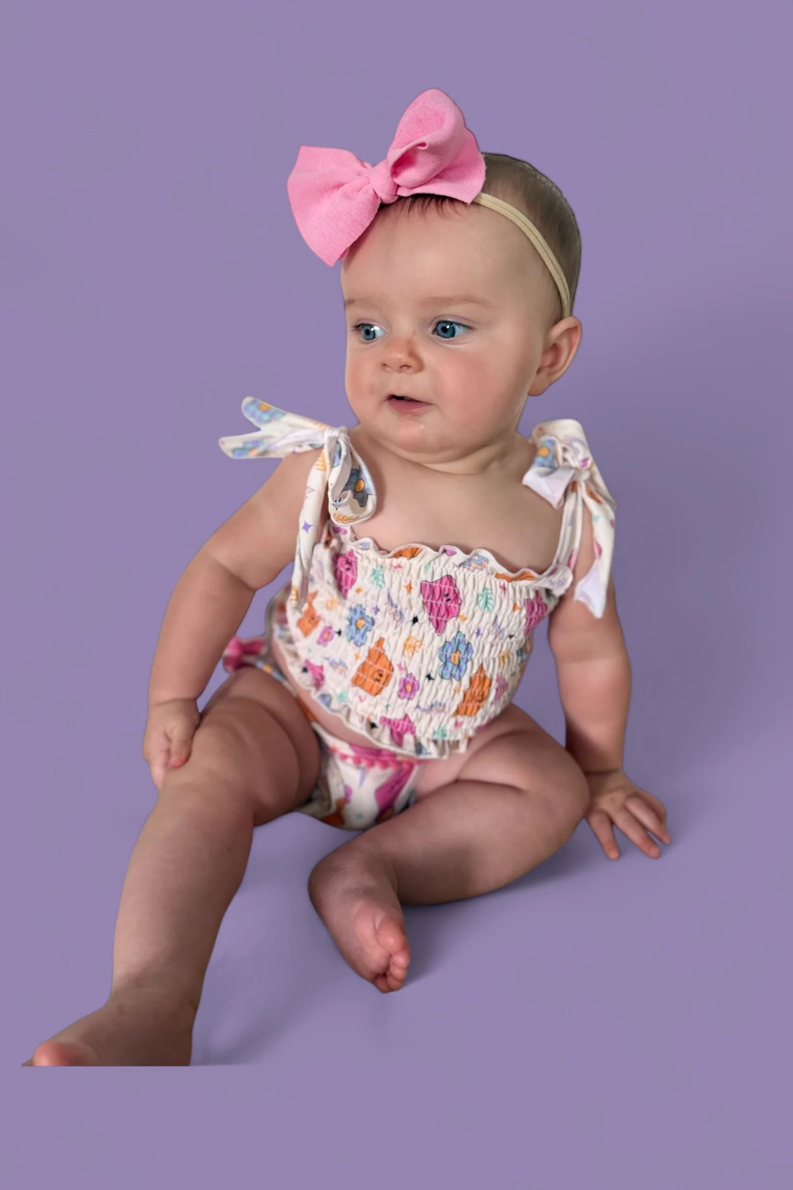 BEACH FOR DAISIES DREAM SMOCKED TANKINI TWO PIECE SWIM SUIT - Image 15