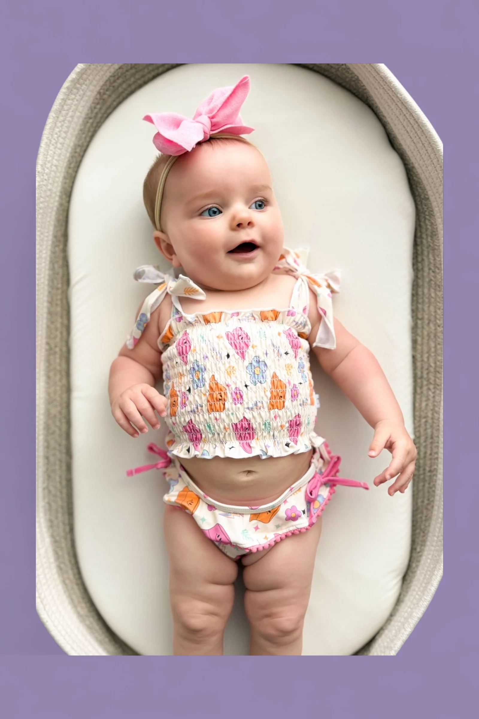BEACH FOR DAISIES DREAM SMOCKED TANKINI TWO PIECE SWIM SUIT - Image 16
