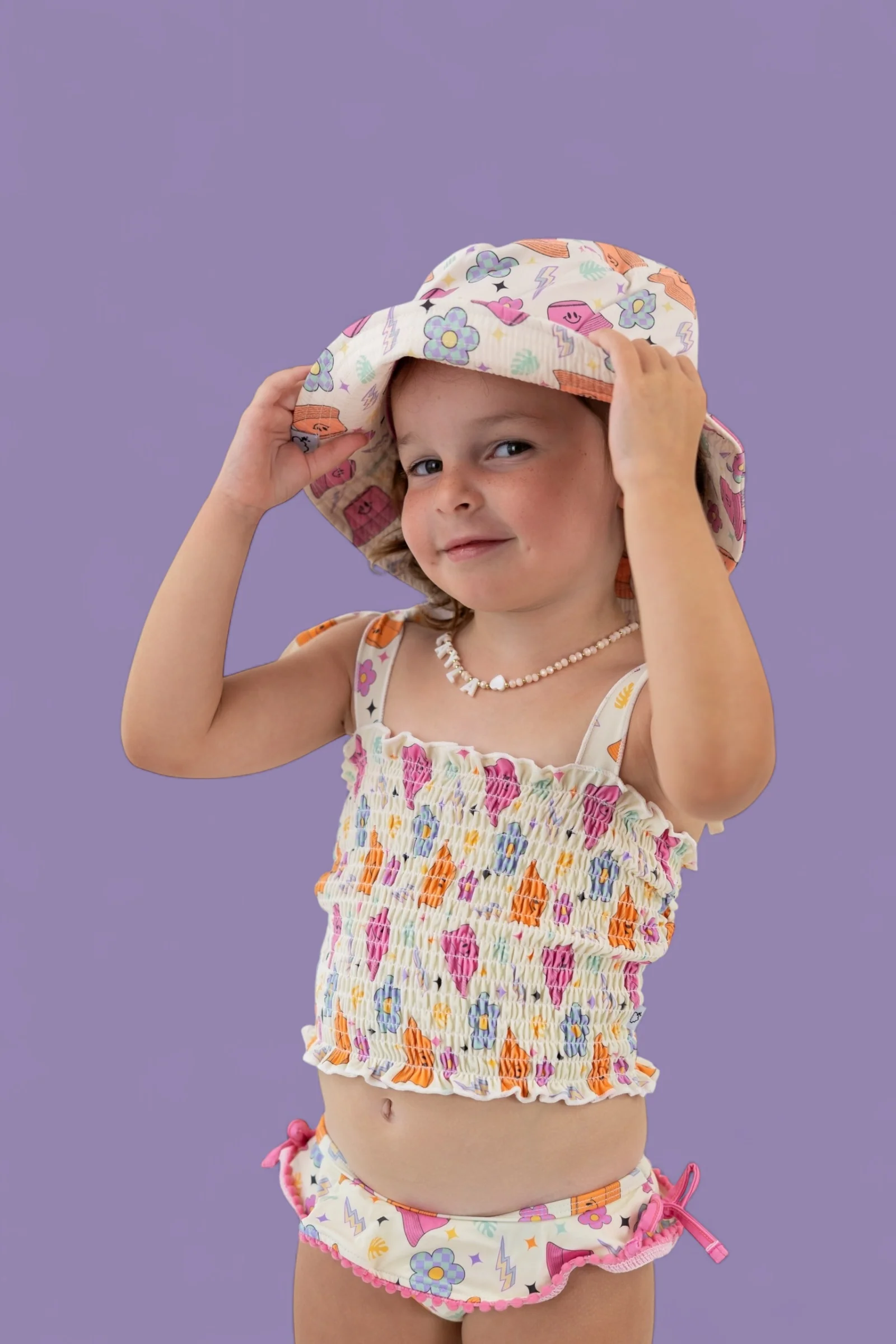 BEACH FOR DAISIES DREAM SMOCKED TANKINI TWO PIECE SWIM SUIT - Image 21