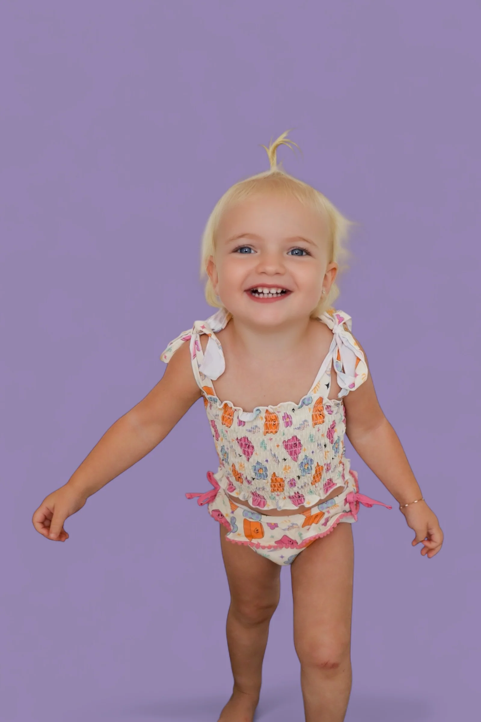 BEACH FOR DAISIES DREAM SMOCKED TANKINI TWO PIECE SWIM SUIT - Image 5