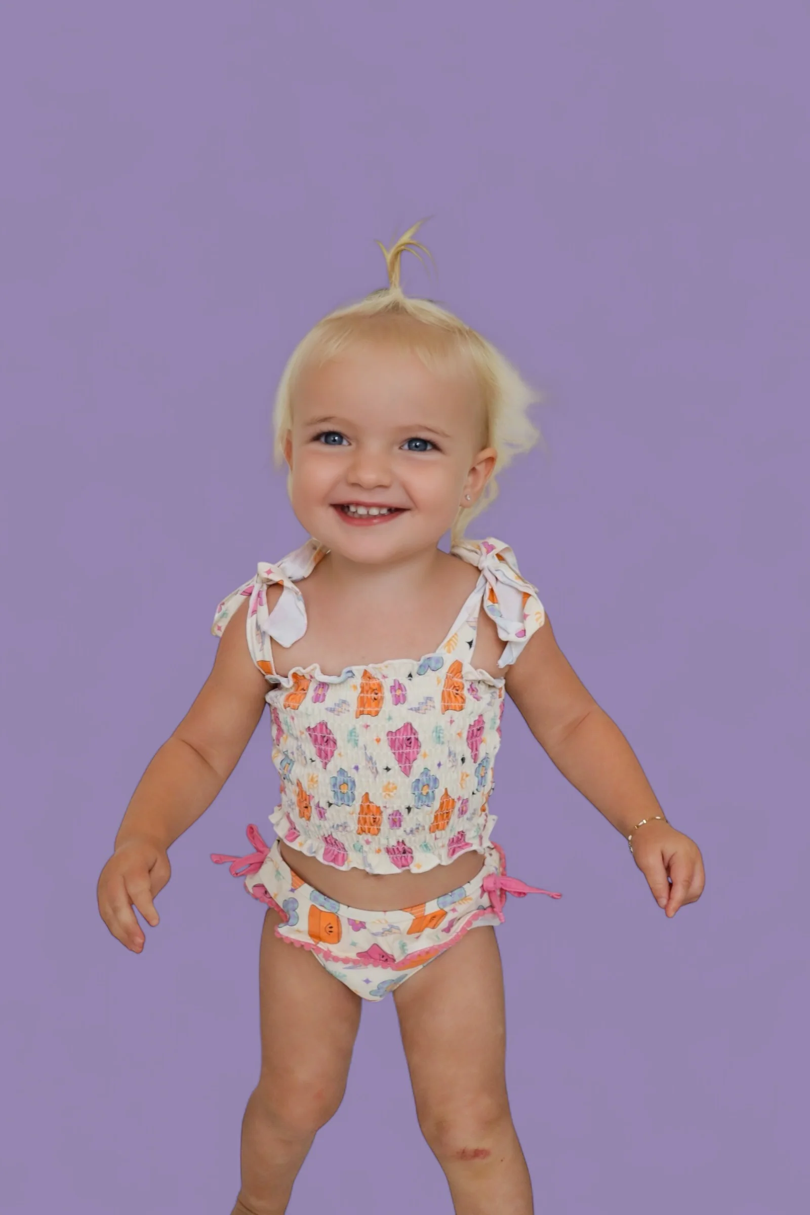 BEACH FOR DAISIES DREAM SMOCKED TANKINI TWO PIECE SWIM SUIT - Image 7