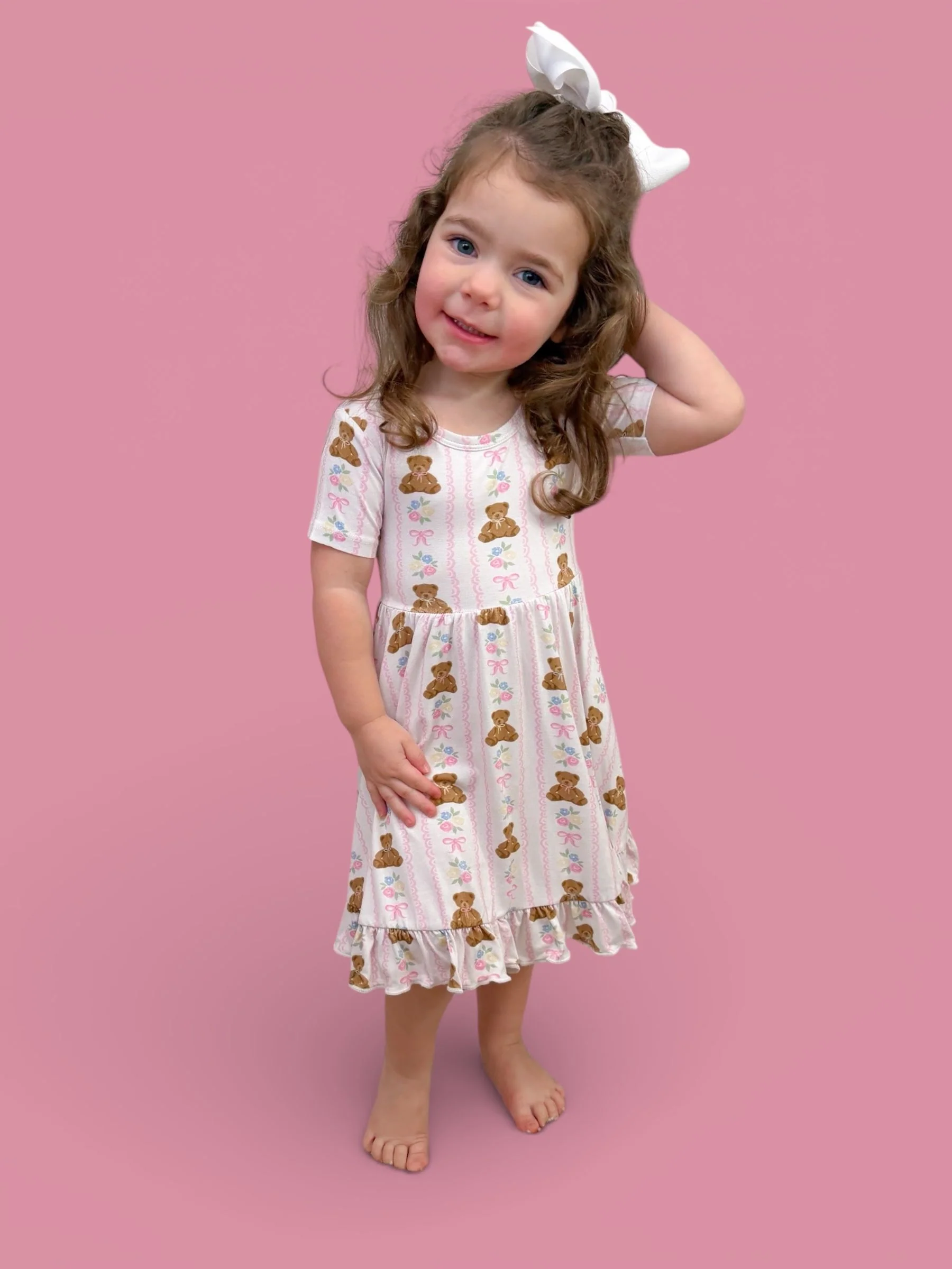 BEAR-Y BLOSSOMS DREAM RUFFLE DRESS - Image 5