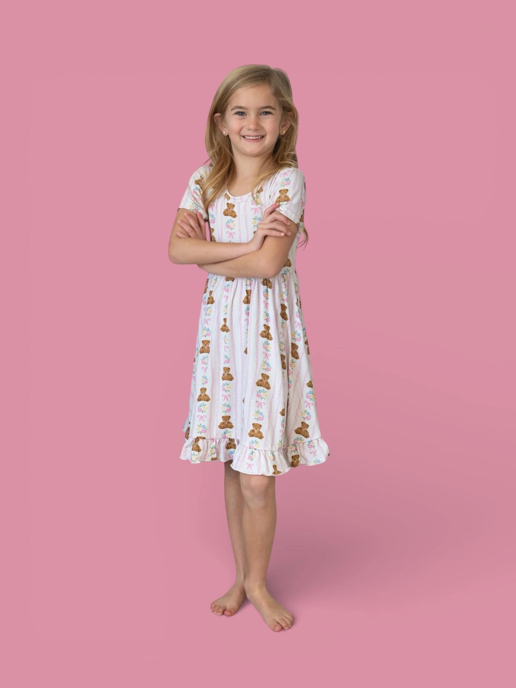 BEAR-Y BLOSSOMS DREAM RUFFLE DRESS - Image 8