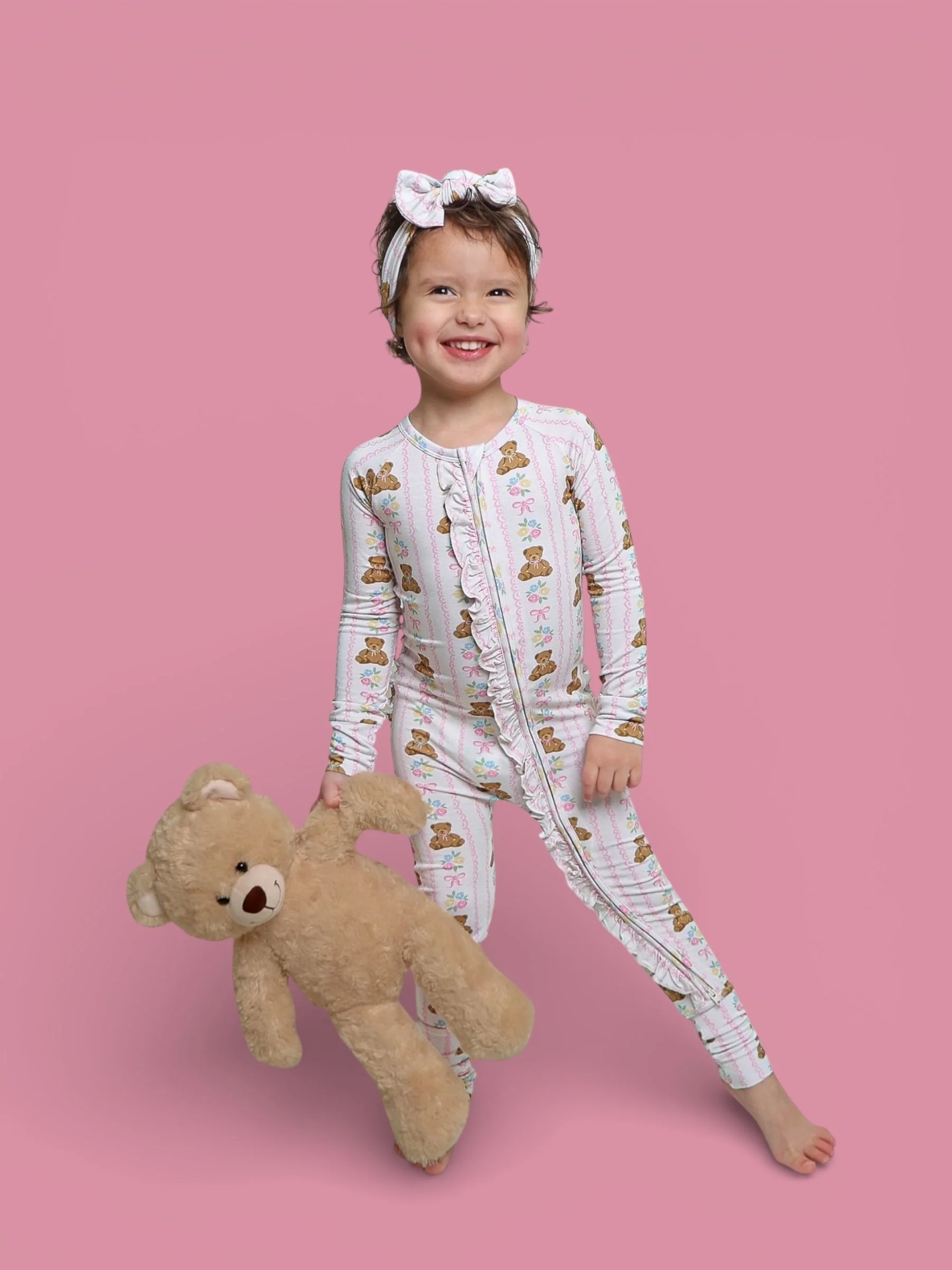 BEAR-Y BLOSSOMS DREAM RUFFLE ROMPER