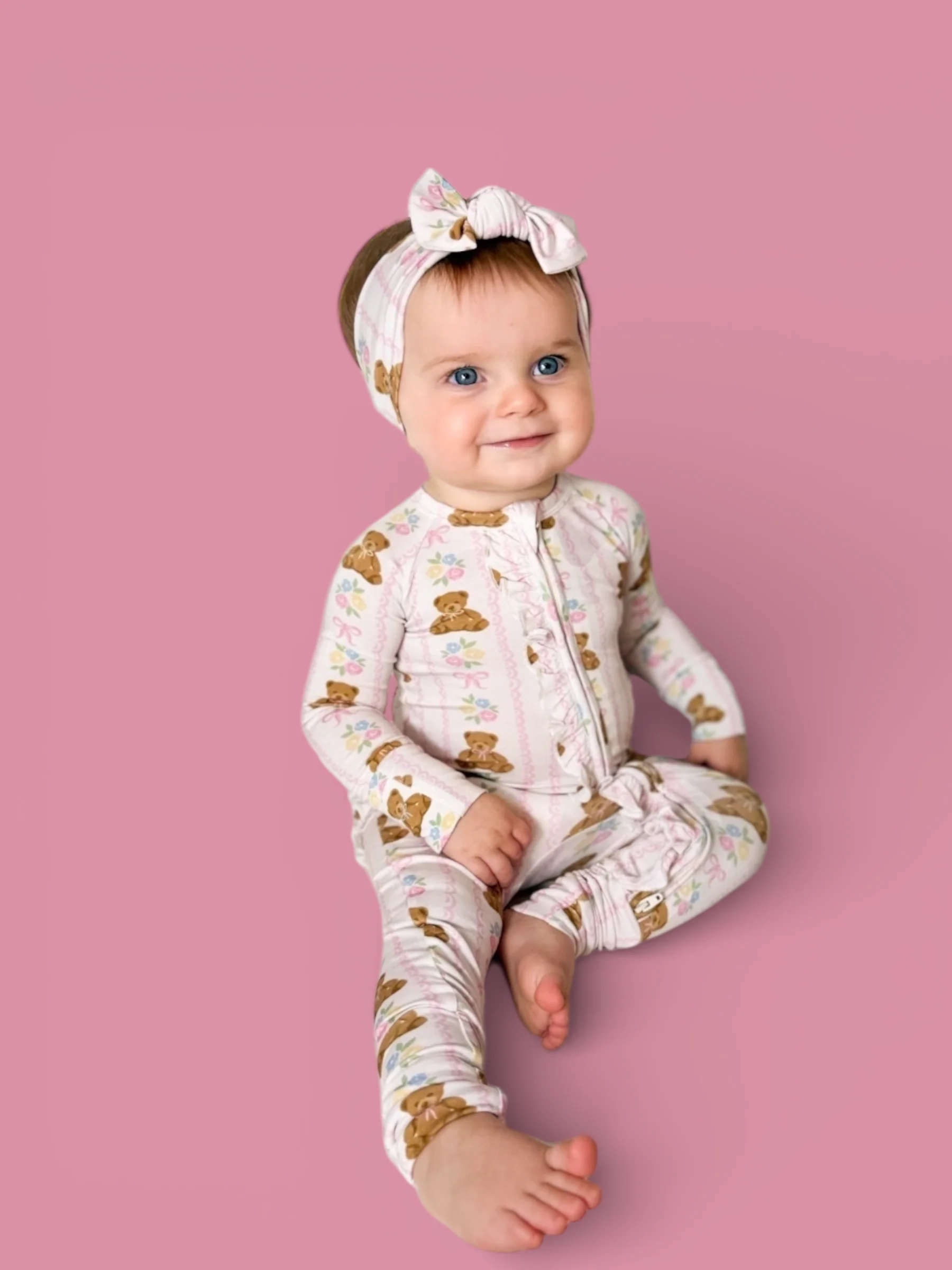 BEAR-Y BLOSSOMS DREAM RUFFLE ROMPER - Image 5