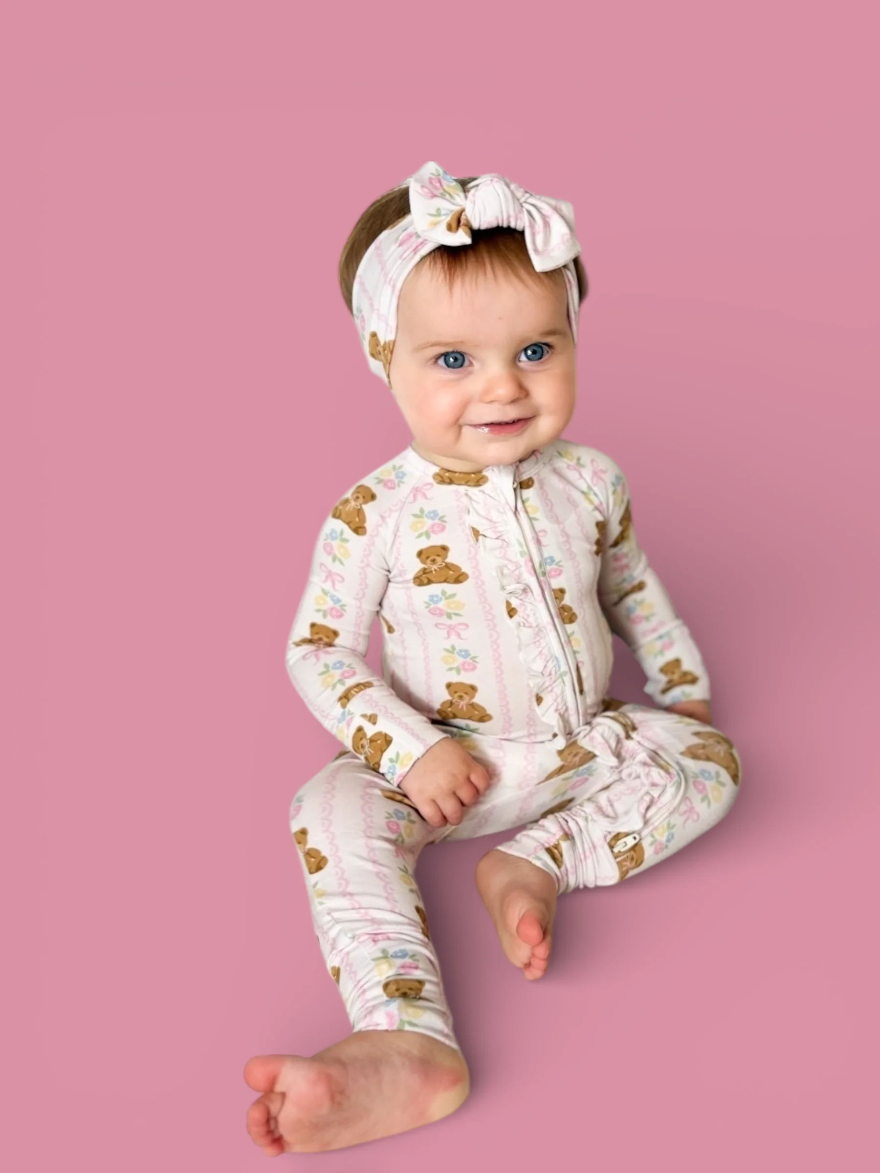 BEAR-Y BLOSSOMS DREAM RUFFLE ROMPER - Image 7
