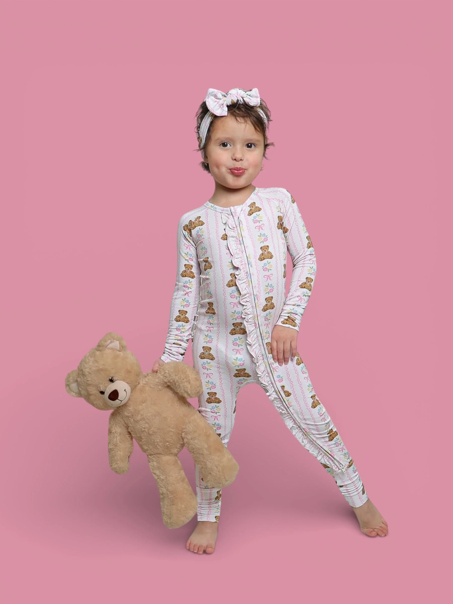 BEAR-Y BLOSSOMS DREAM RUFFLE ROMPER - Image 9