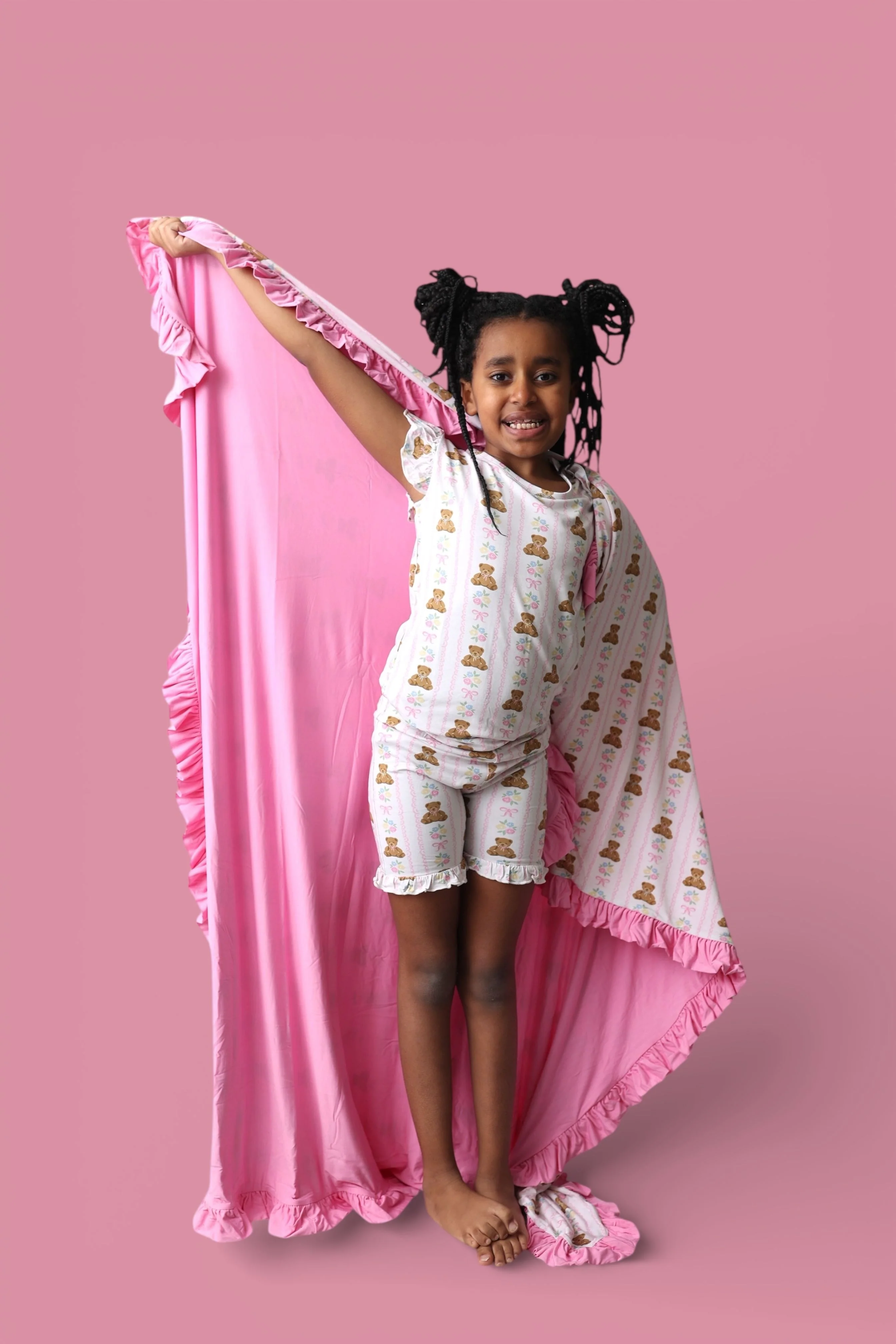 BEAR-Y BLOSSOMS DREAM RUFFLE SHORT SET