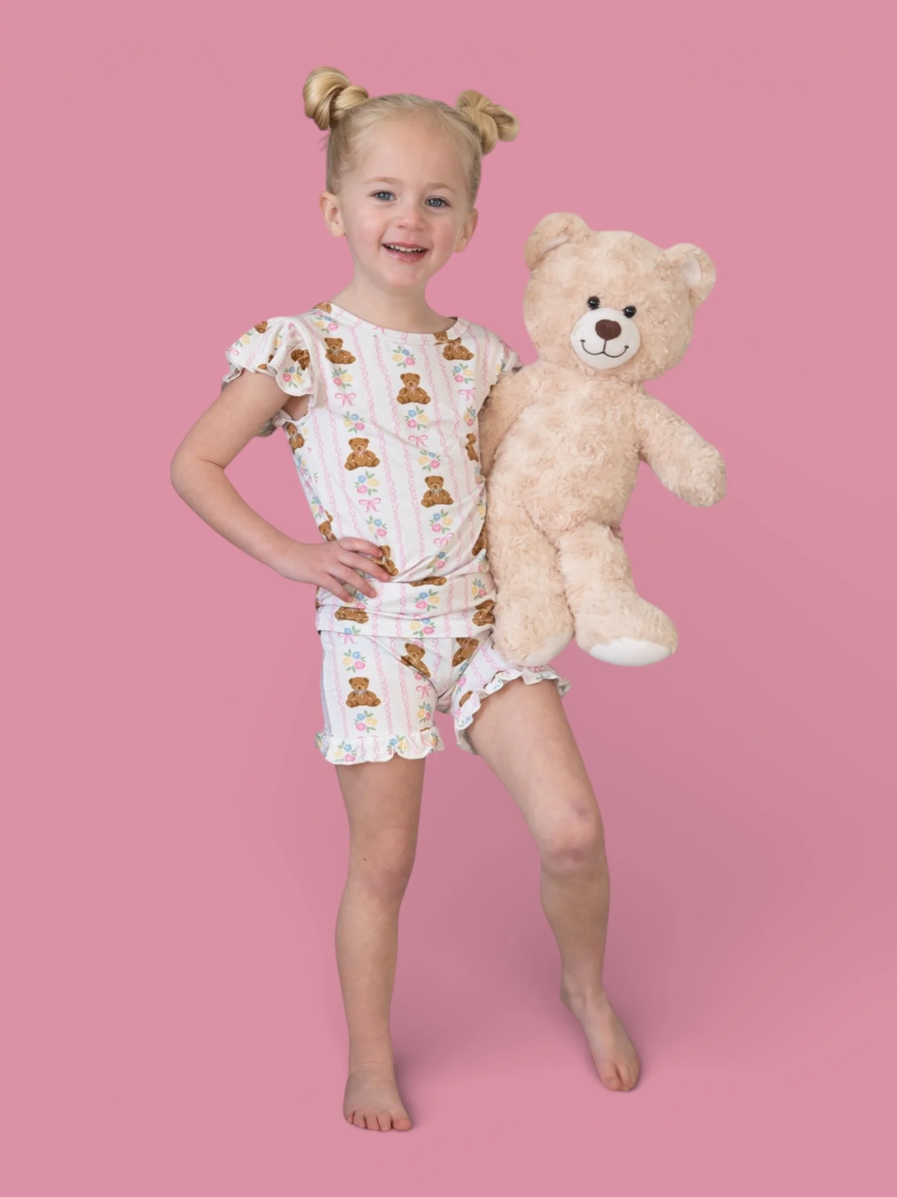 BEAR-Y BLOSSOMS DREAM RUFFLE SHORT SET - Image 10