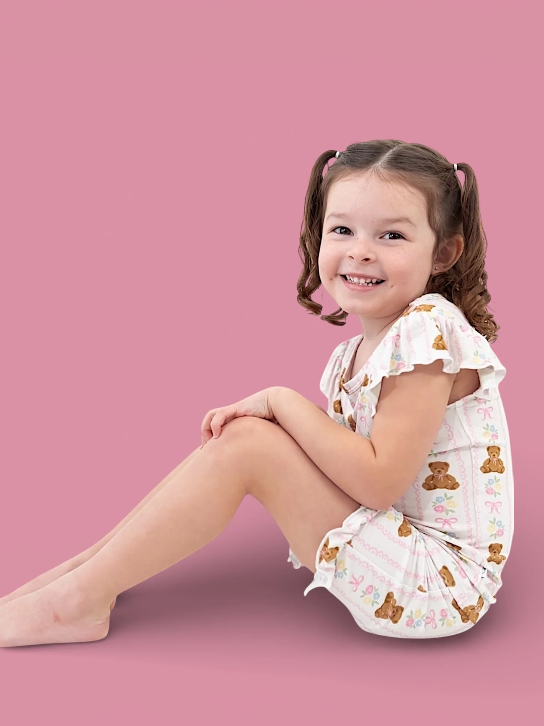 BEAR-Y BLOSSOMS DREAM RUFFLE SHORT SET - Image 12