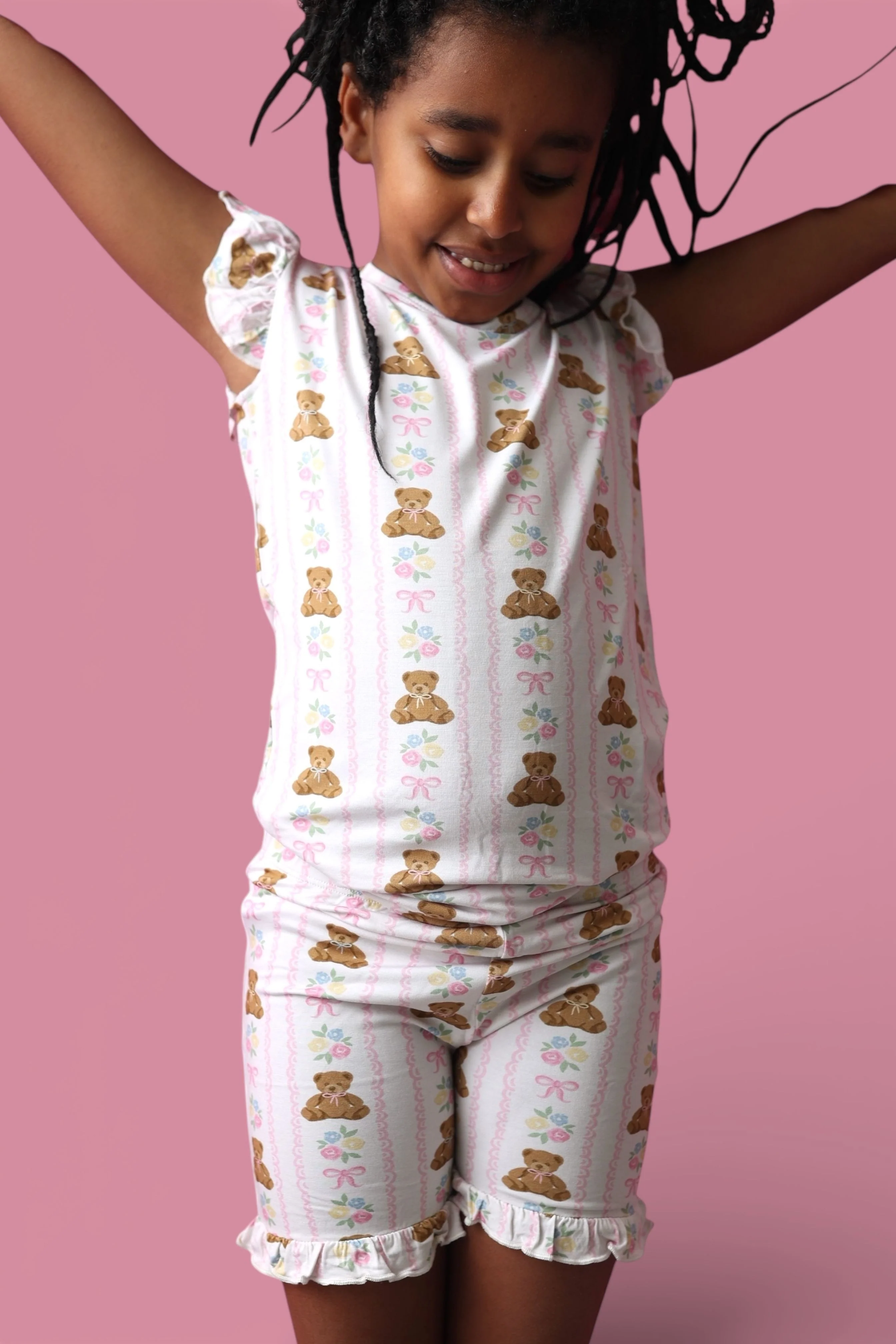 BEAR-Y BLOSSOMS DREAM RUFFLE SHORT SET - Image 13