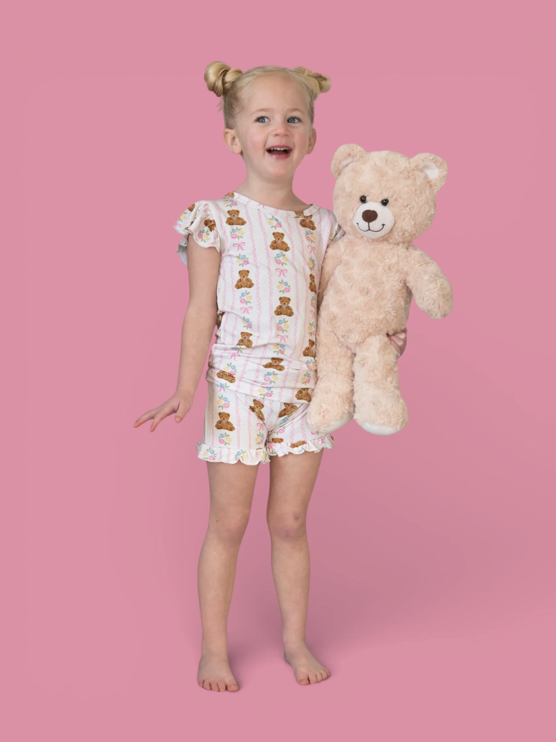 BEAR-Y BLOSSOMS DREAM RUFFLE SHORT SET - Image 14