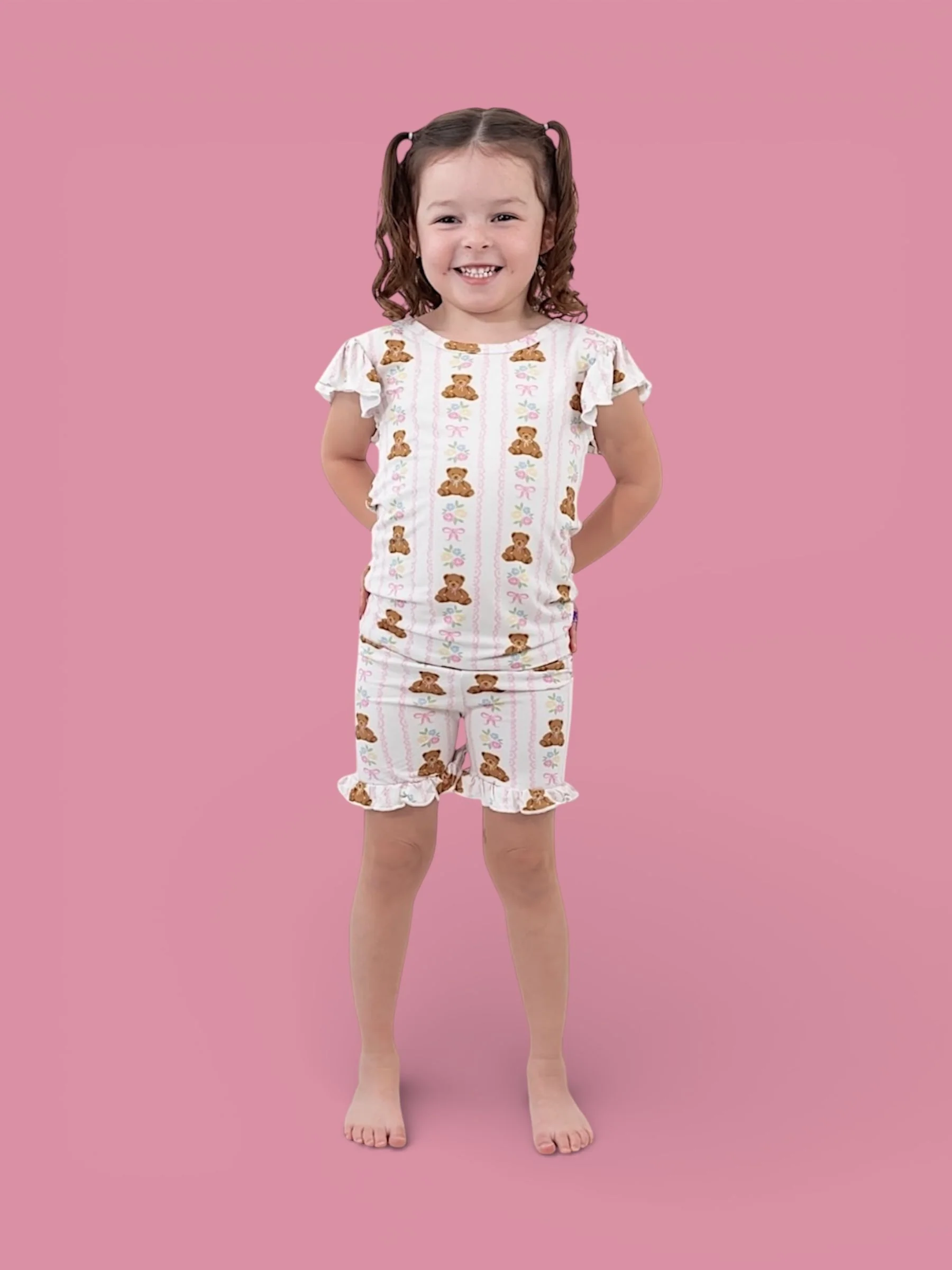 BEAR-Y BLOSSOMS DREAM RUFFLE SHORT SET - Image 15