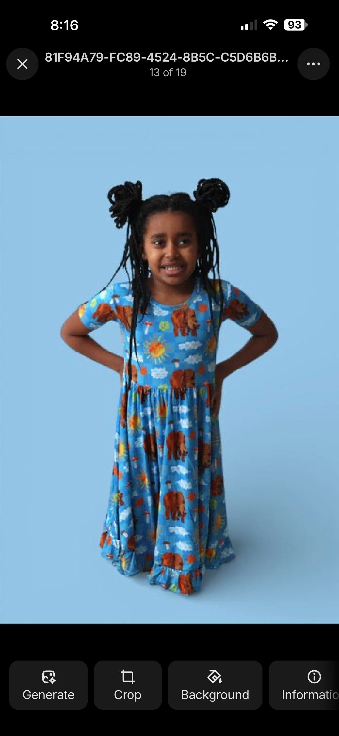 BEAR-Y BLUE SKIES DREAM RUFFLE DRESS - Image 17