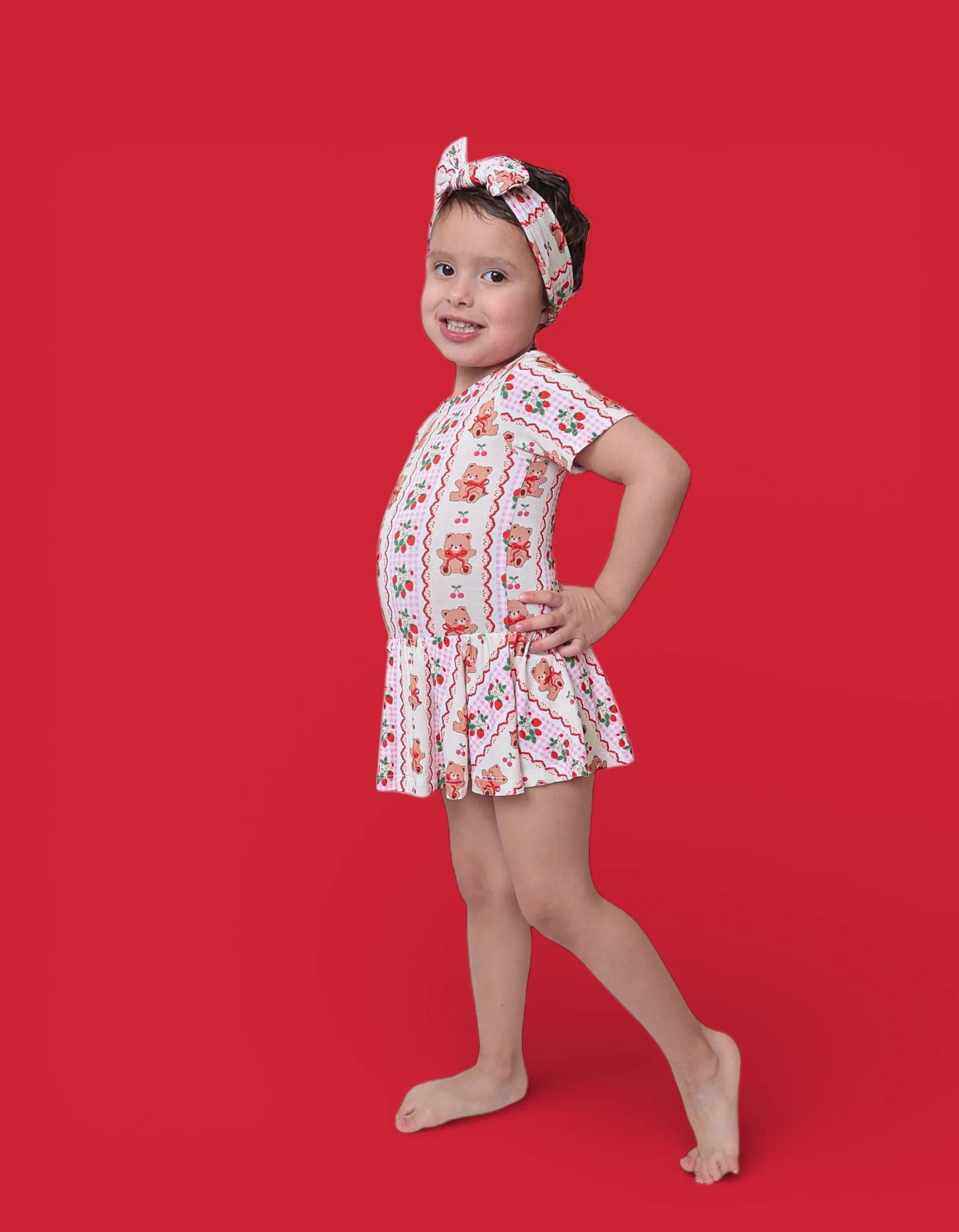 BERRY BEAR BLISS DREAM BODYSUIT DRESS - Image 3