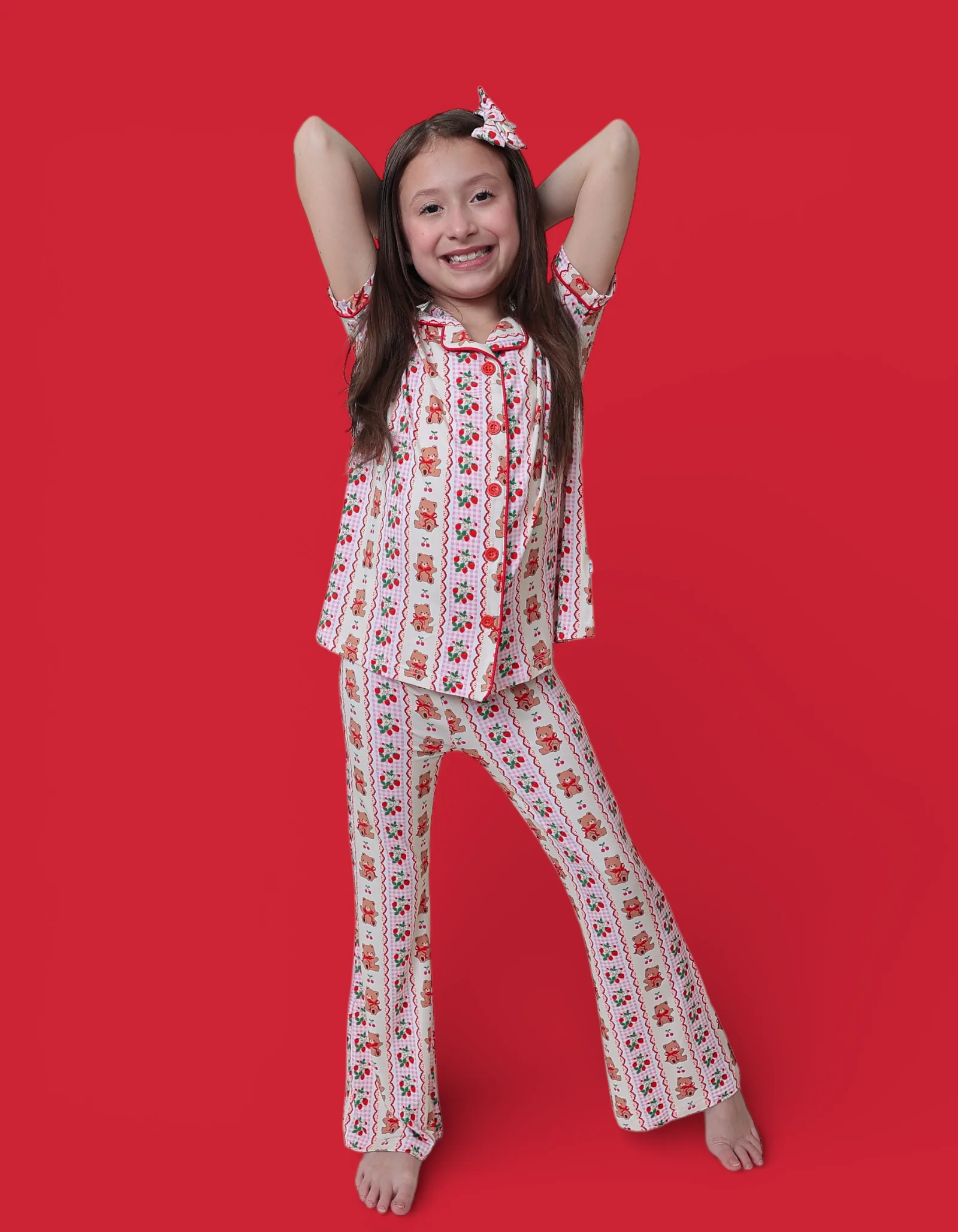 BERRY BEAR BLISS DREAM GIRL'S FLARE SET