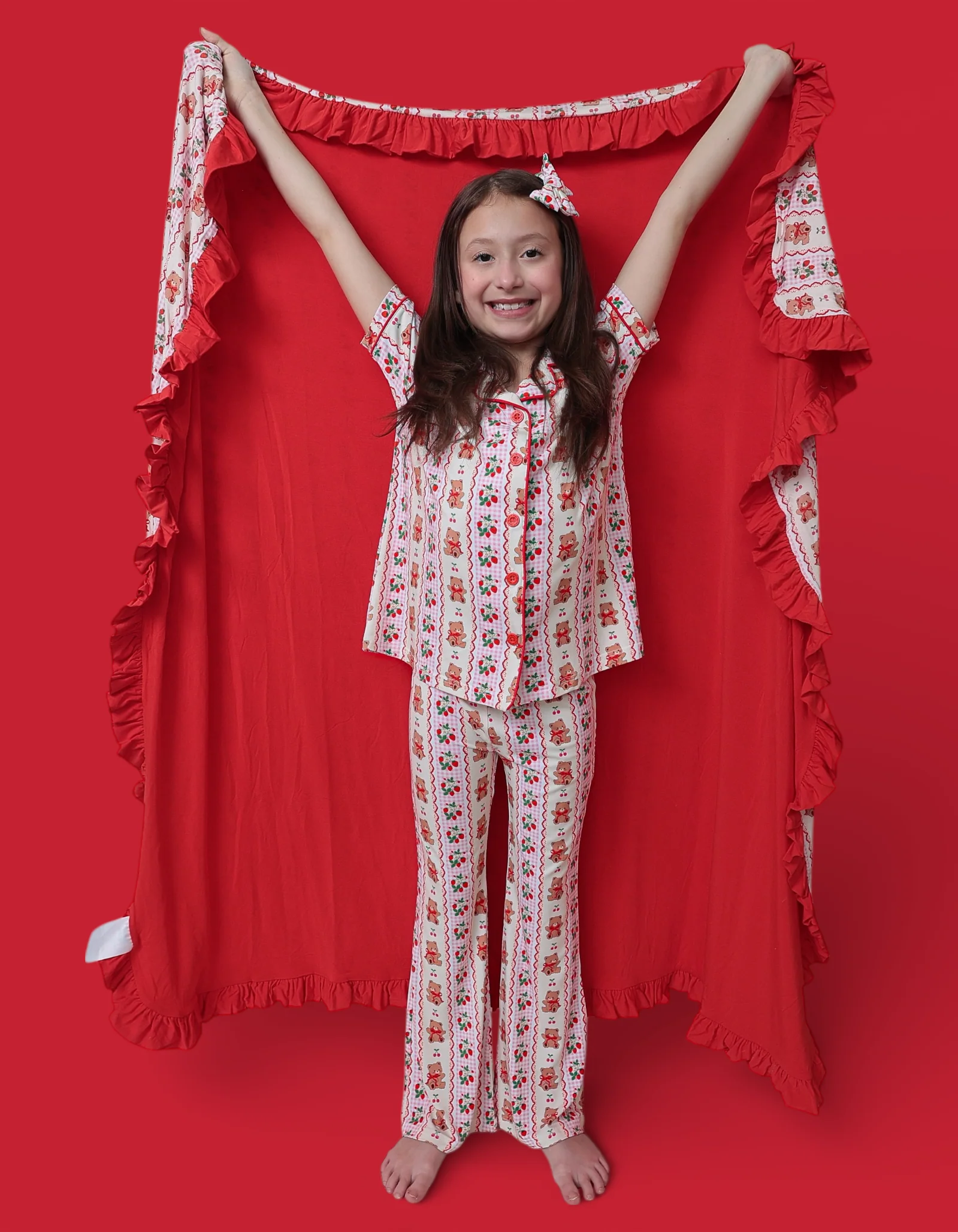 BERRY BEAR BLISS DREAM GIRL'S FLARE SET - Image 12