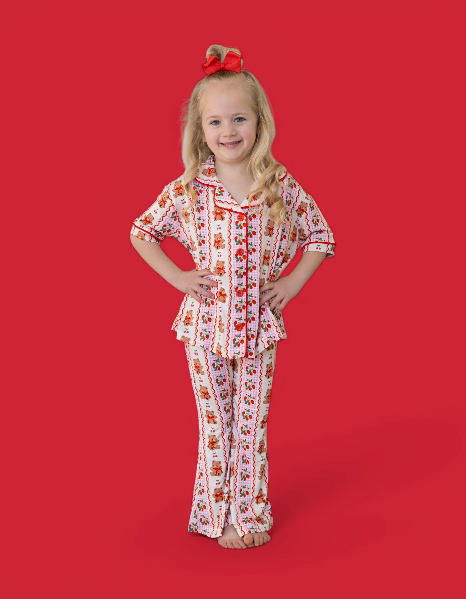 BERRY BEAR BLISS DREAM GIRL'S FLARE SET - Image 13