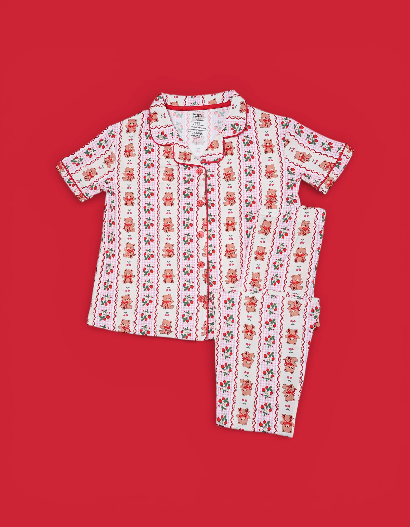BERRY BEAR BLISS DREAM GIRL'S FLARE SET - Image 2