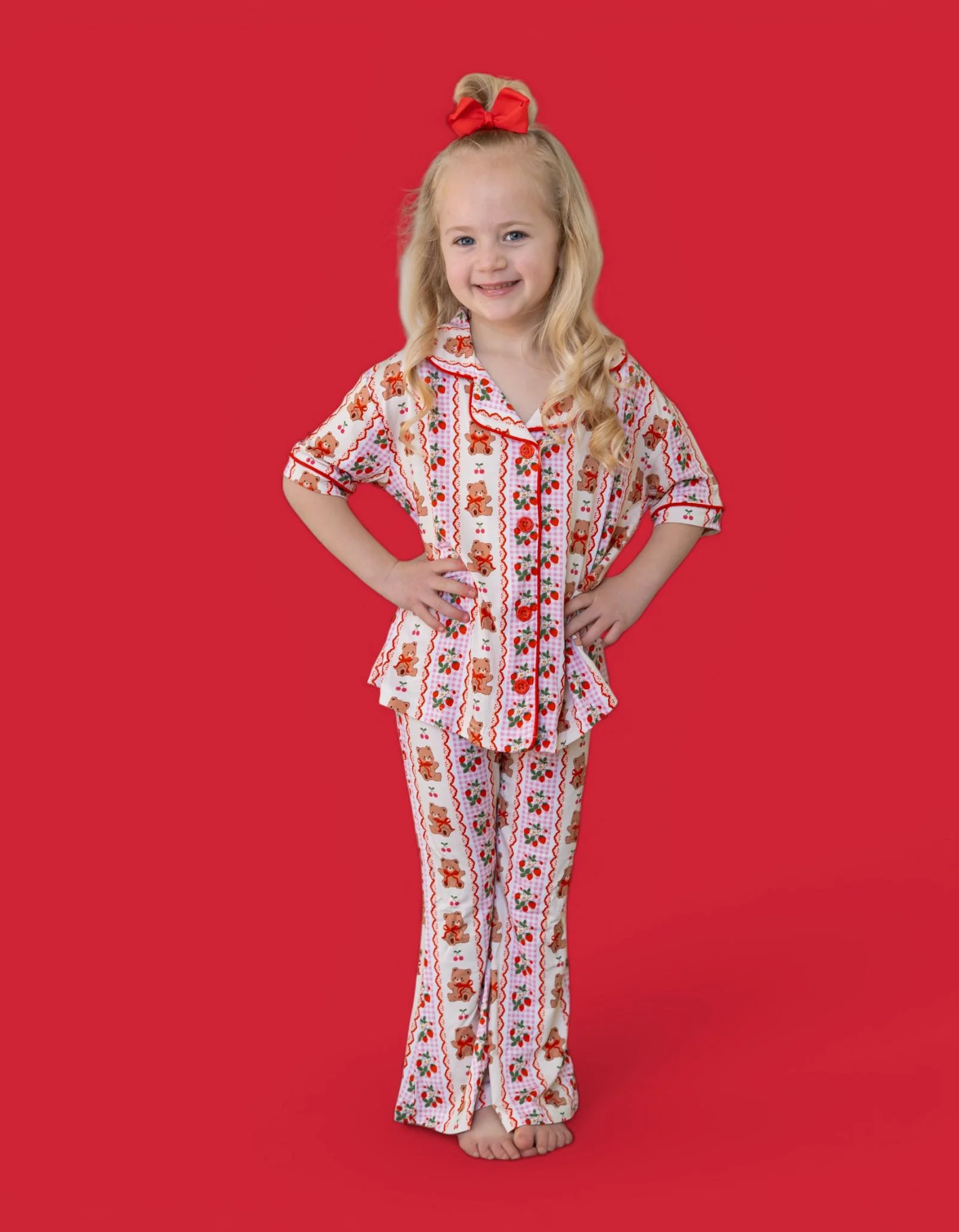 BERRY BEAR BLISS DREAM GIRL'S FLARE SET - Image 5