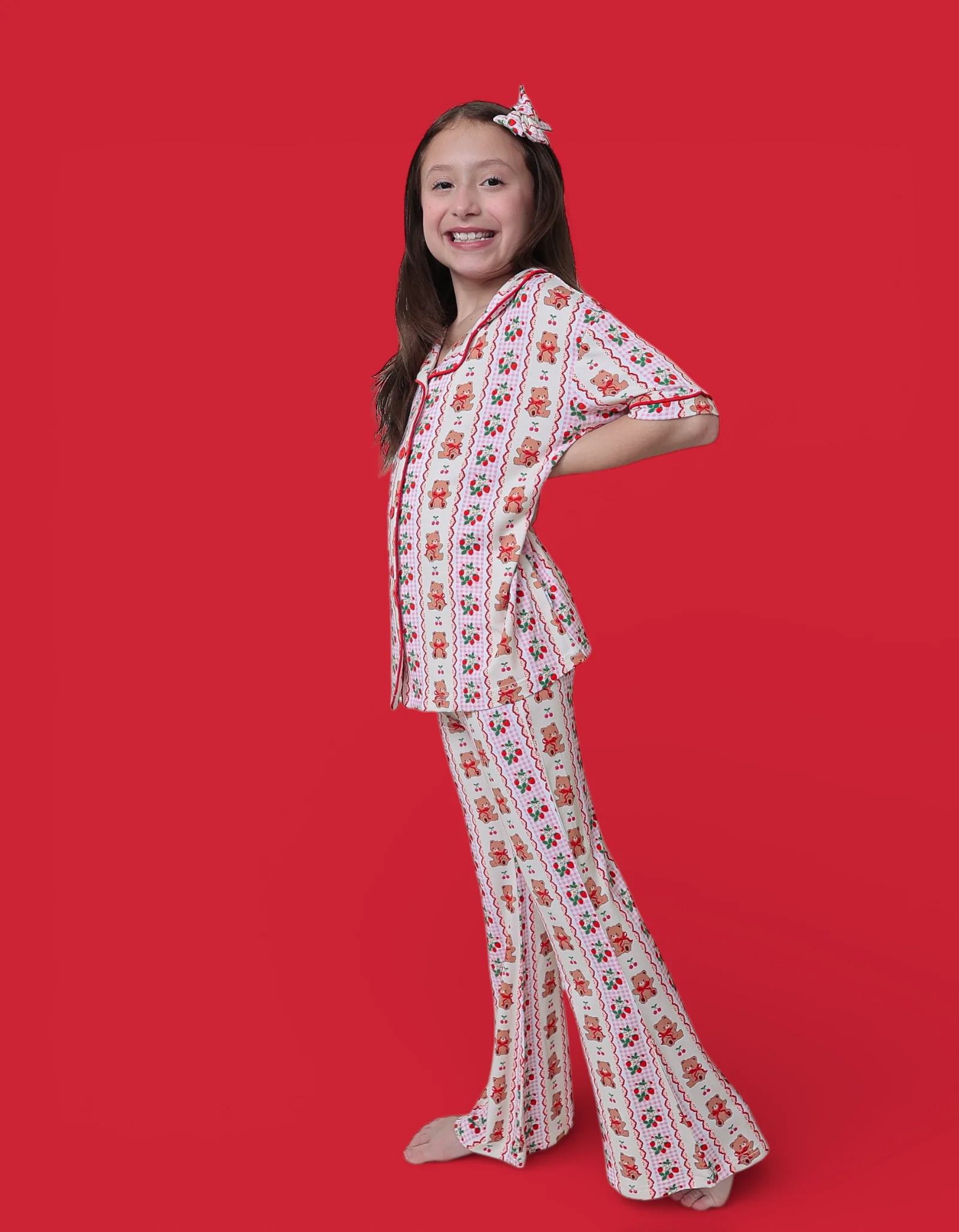 BERRY BEAR BLISS DREAM GIRL'S FLARE SET - Image 6