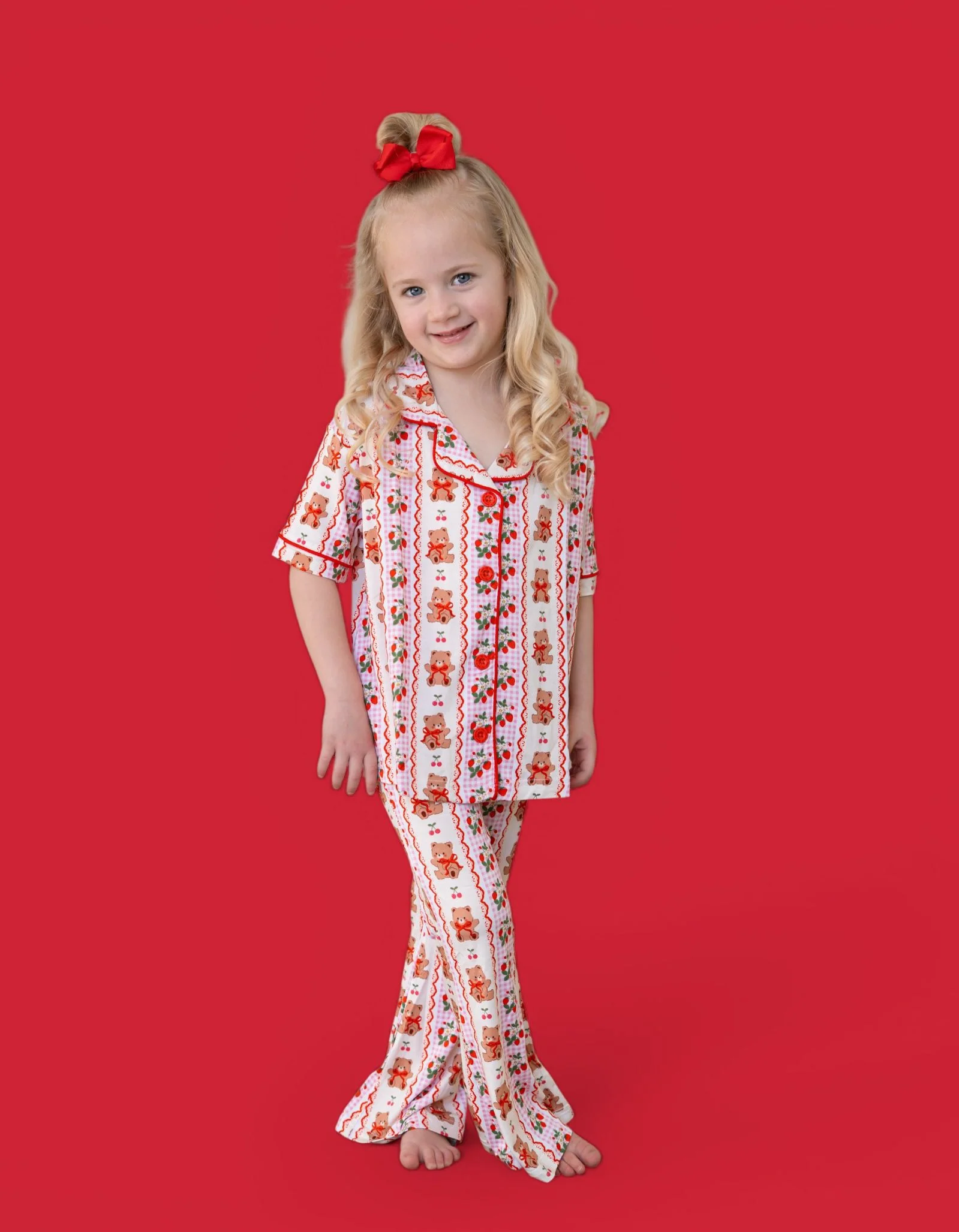 BERRY BEAR BLISS DREAM GIRL'S FLARE SET - Image 8