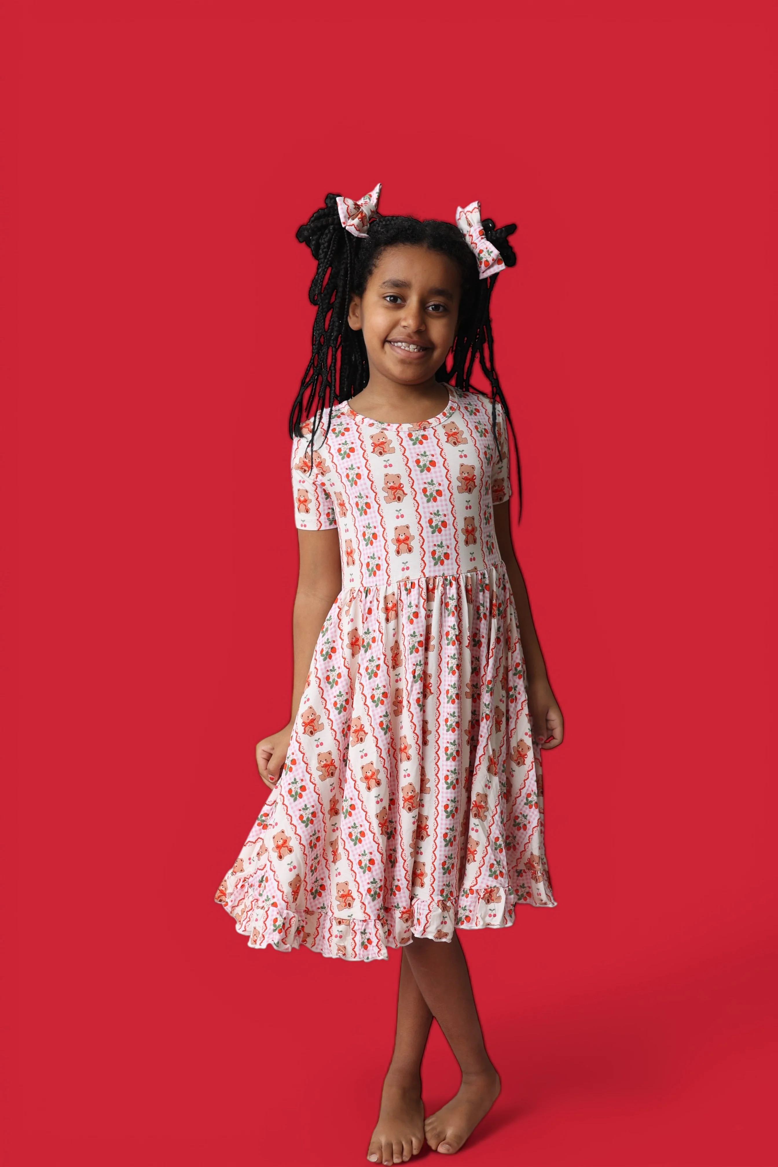BERRY BEAR BLISS DREAM RUFFLE DRESS - Image 10