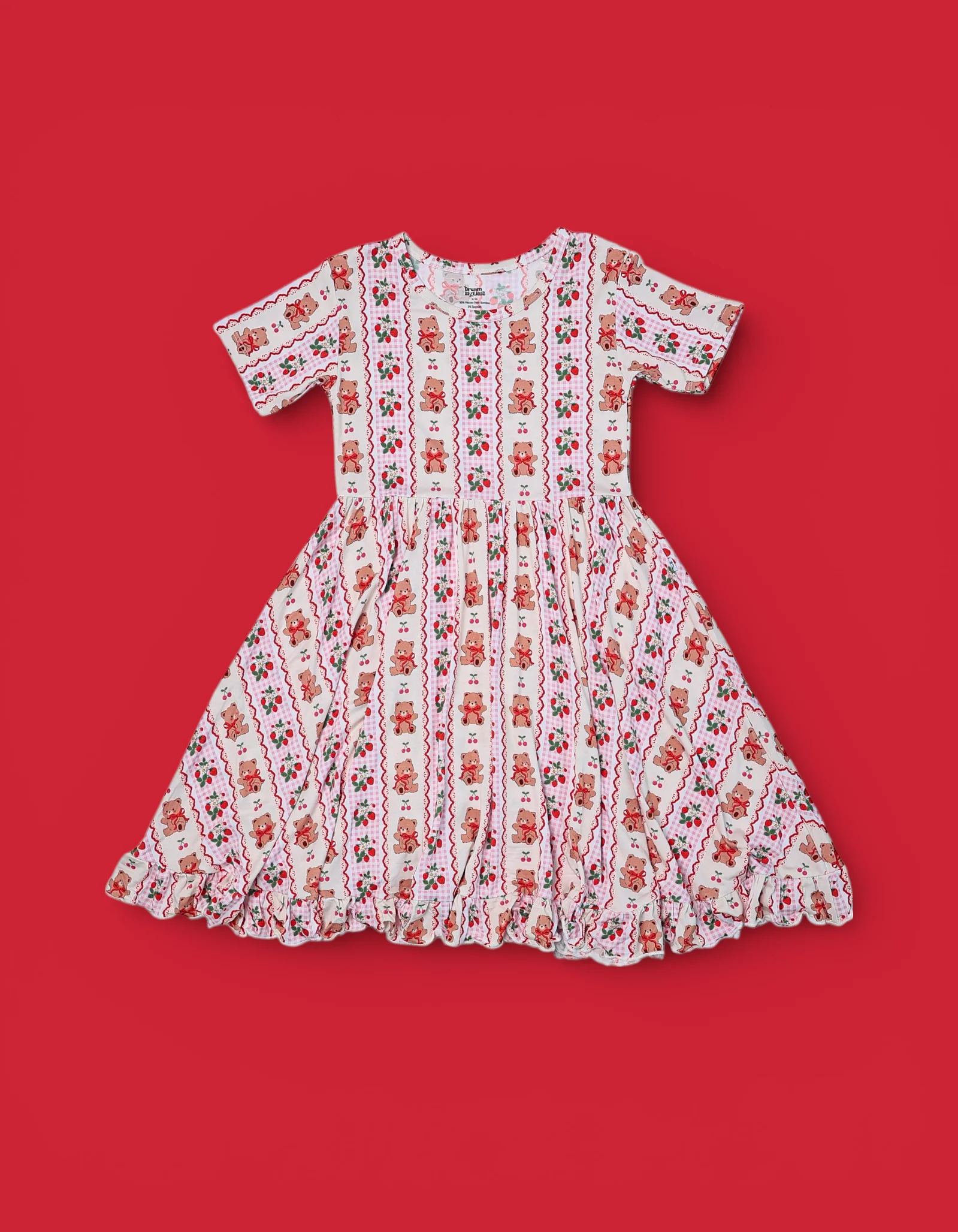BERRY BEAR BLISS DREAM RUFFLE DRESS - Image 2