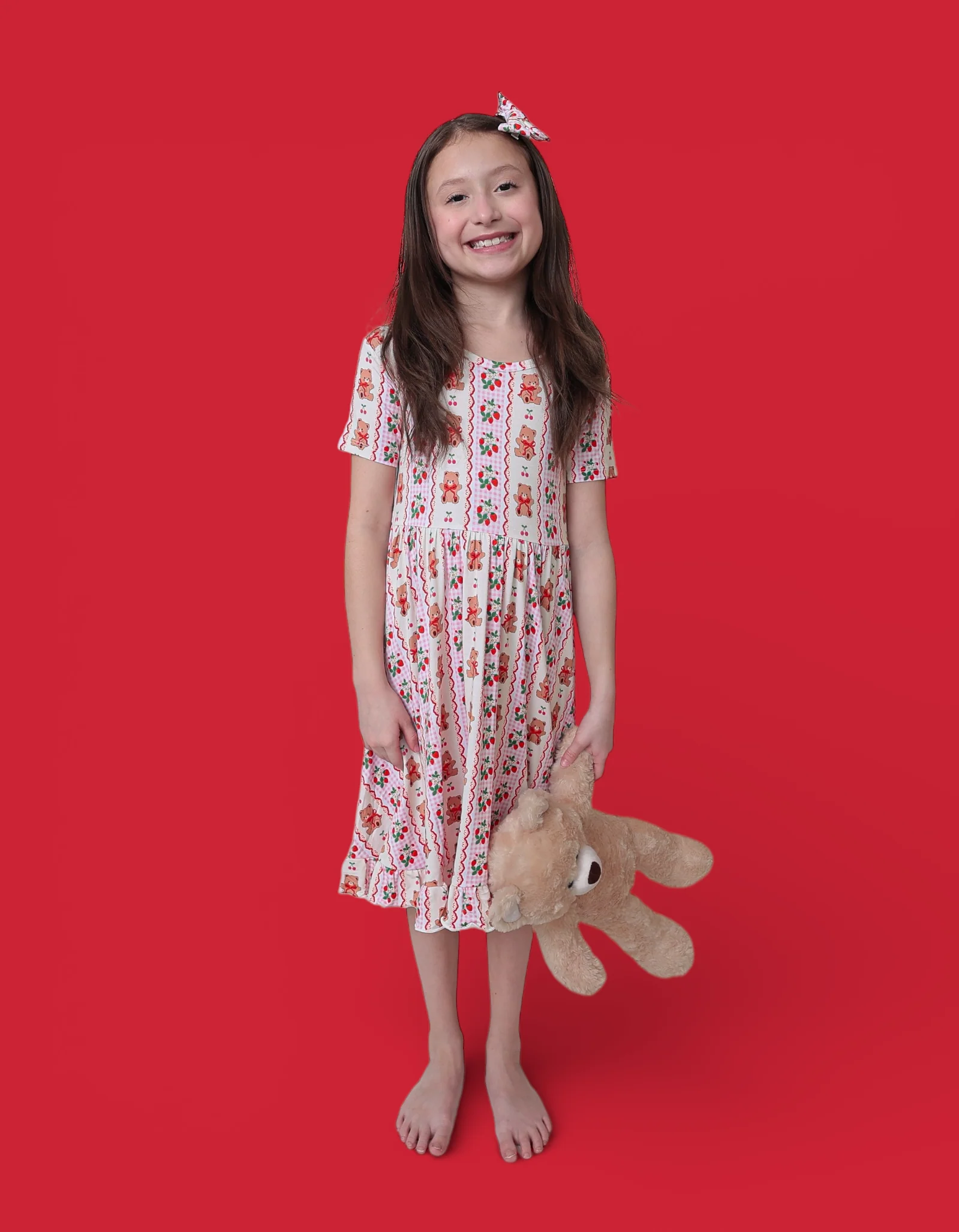 BERRY BEAR BLISS DREAM RUFFLE DRESS - Image 8