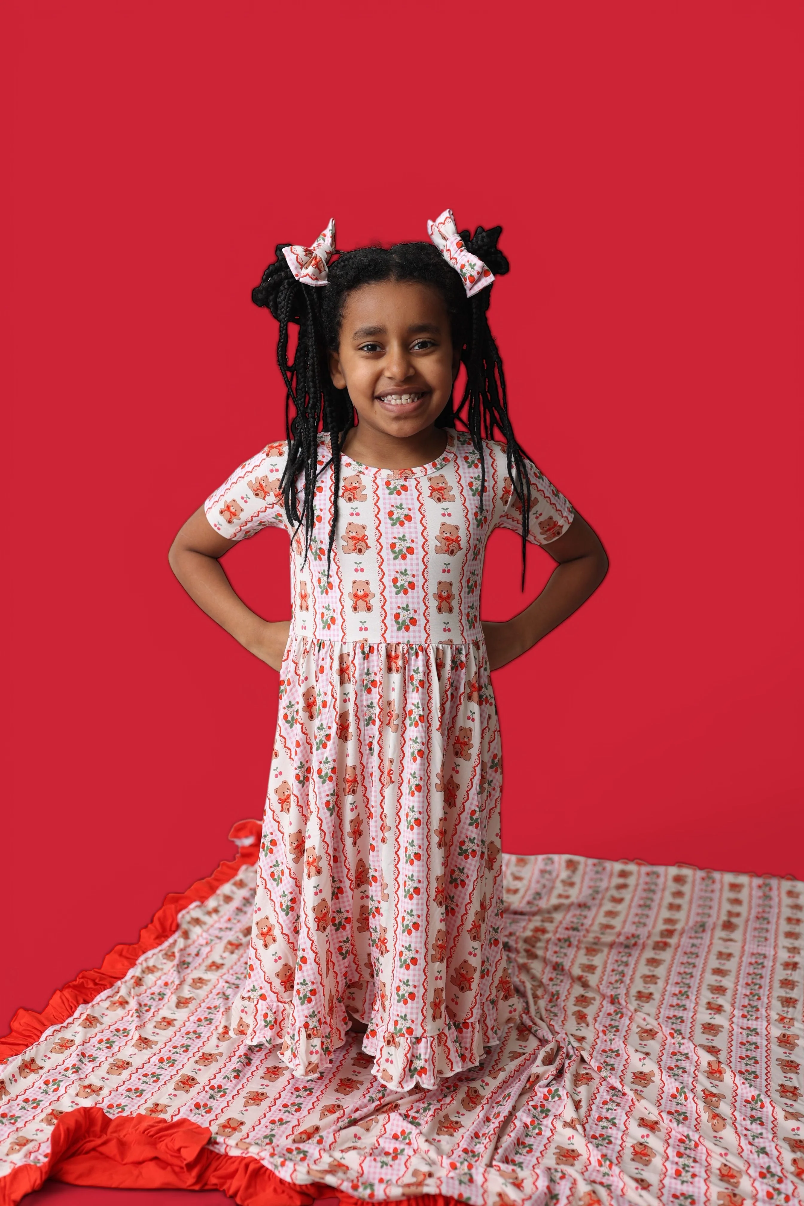 BERRY BEAR BLISS DREAM RUFFLE DRESS - Image 9