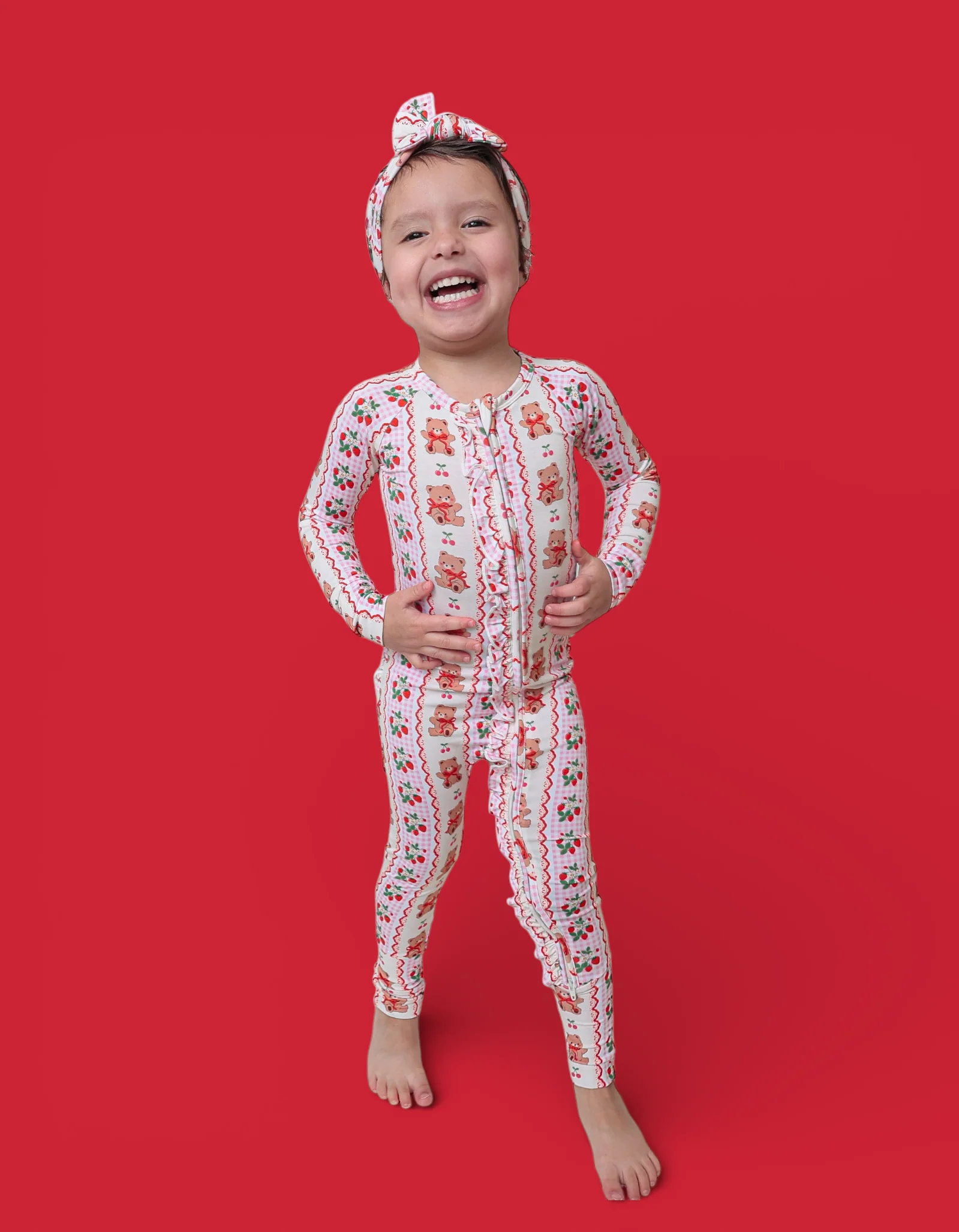 BERRY BEAR BLISS DREAM RUFFLE ROMPER - Image 11