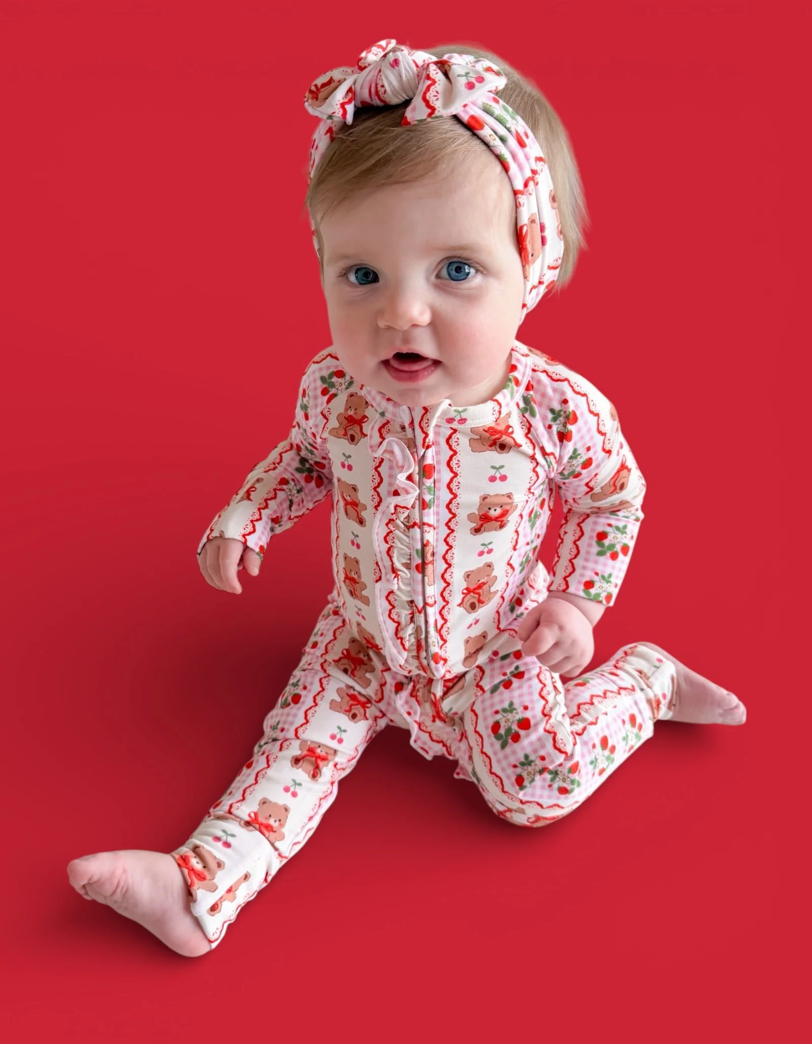 BERRY BEAR BLISS DREAM RUFFLE ROMPER - Image 13