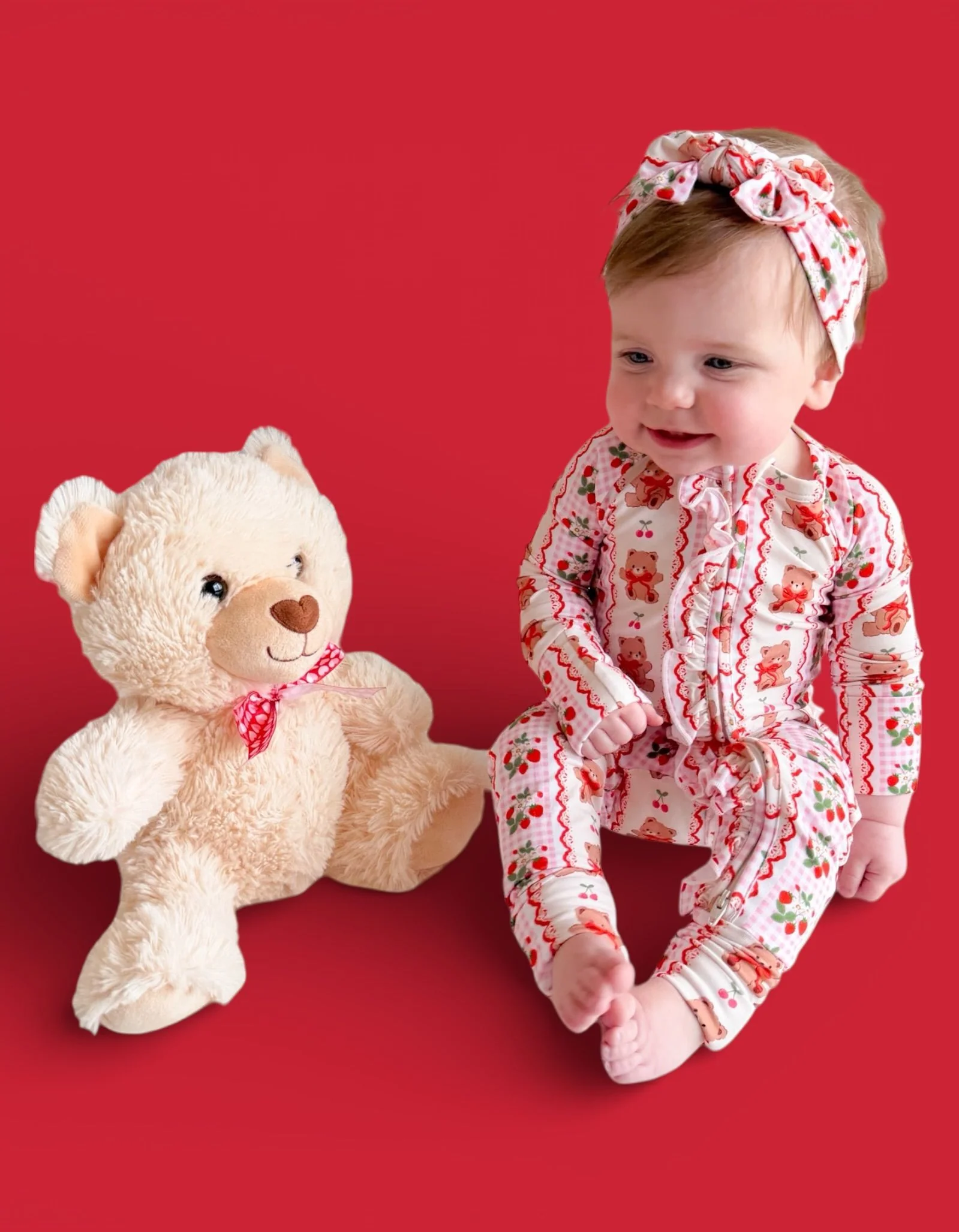 BERRY BEAR BLISS DREAM RUFFLE ROMPER - Image 15