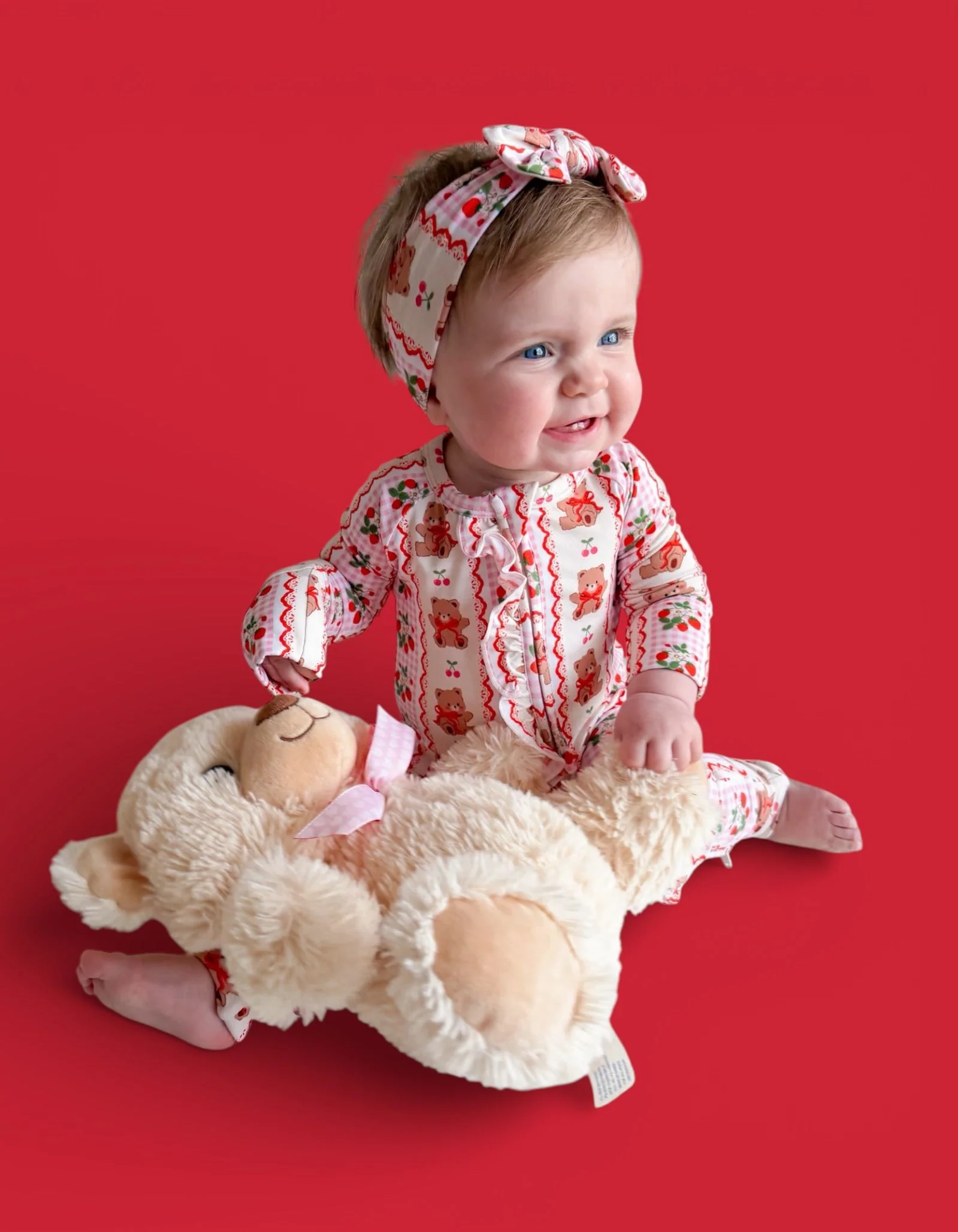 BERRY BEAR BLISS DREAM RUFFLE ROMPER - Image 5