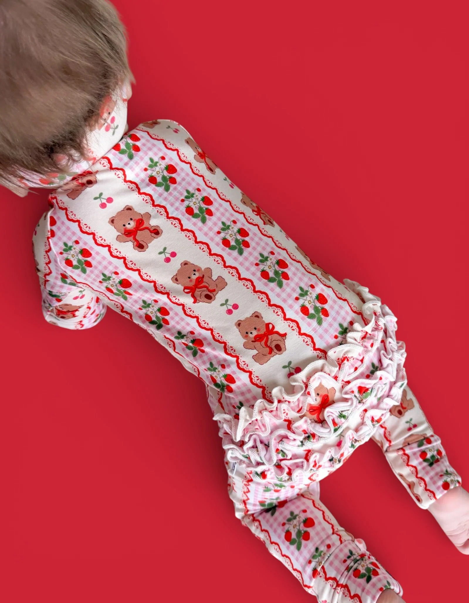 BERRY BEAR BLISS DREAM RUFFLE ROMPER - Image 7