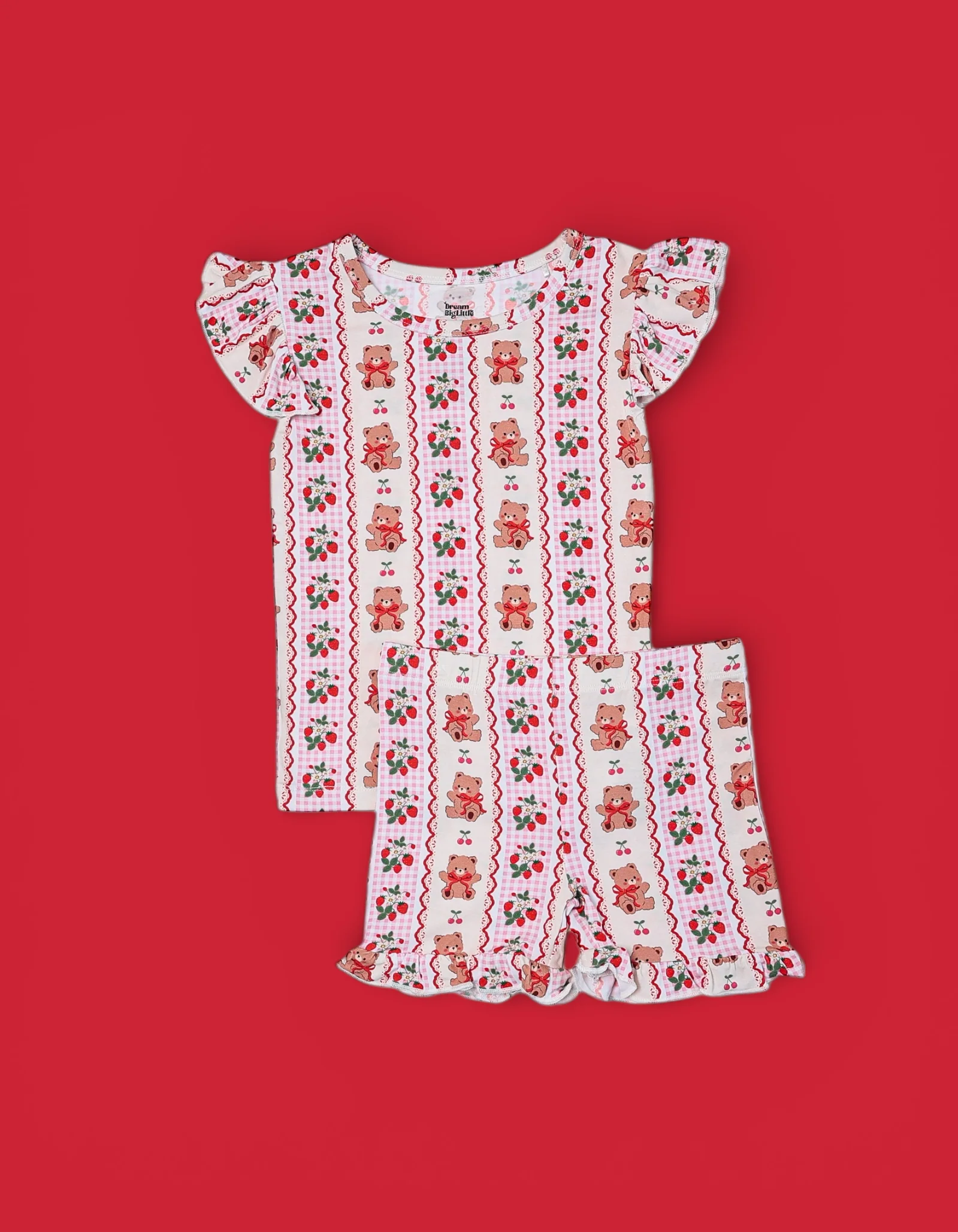 BERRY BEAR BLISS DREAM RUFFLE SHORT SET - Image 2