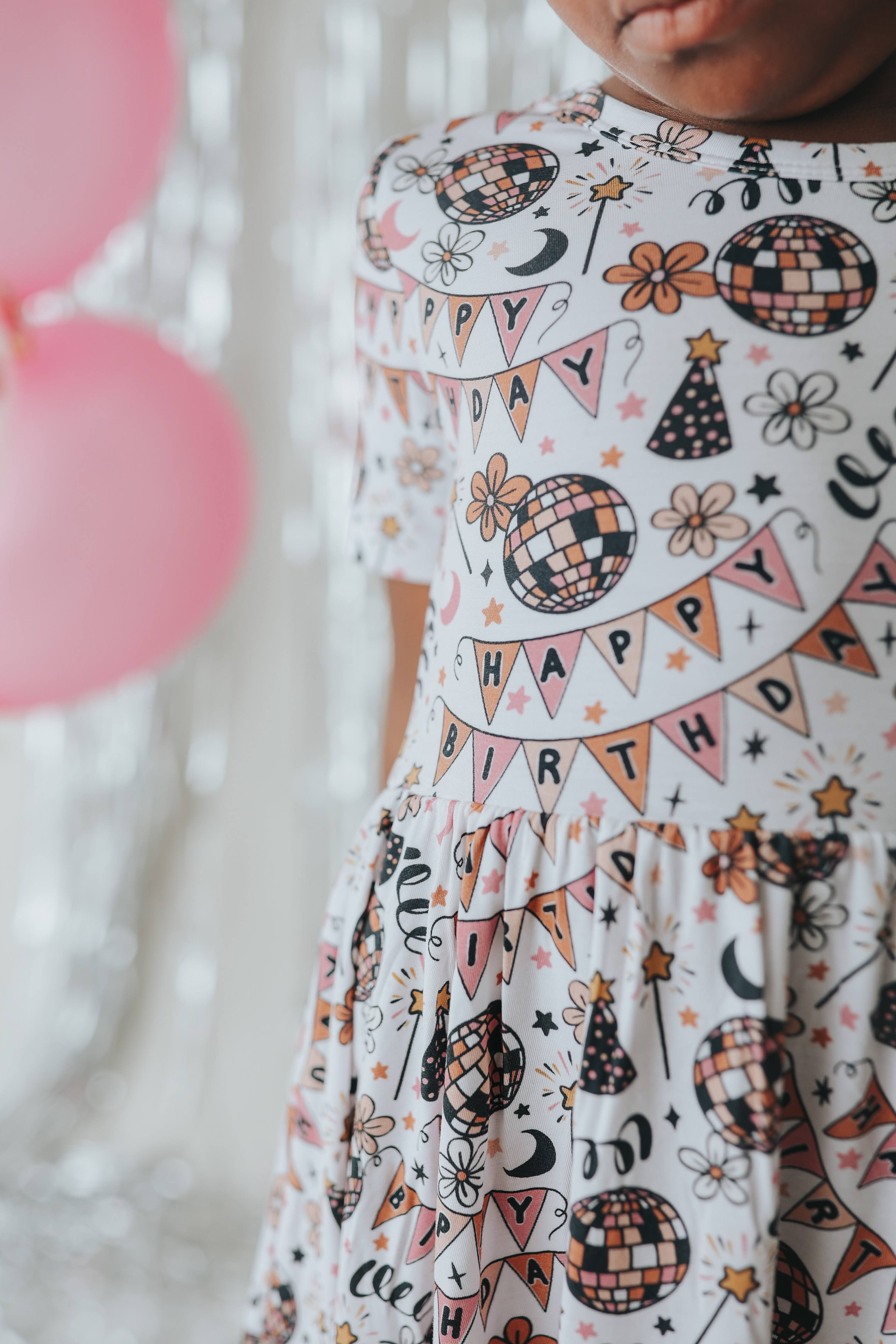 DISCO BIRTHDAY GIRL DREAM RUFFLE DRESS - Image 8