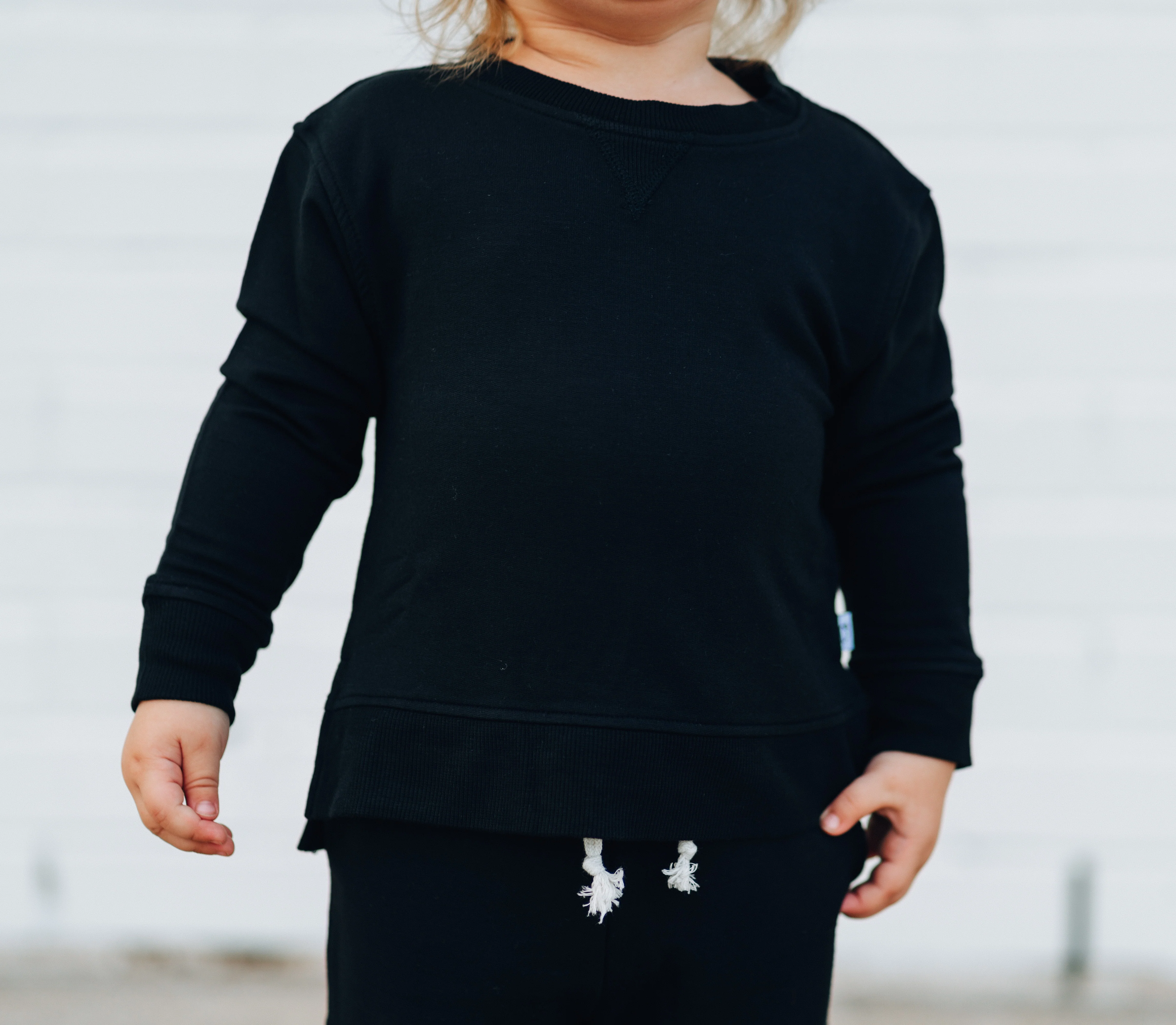BLACK TERRY DREAM PULLOVER - Image 5