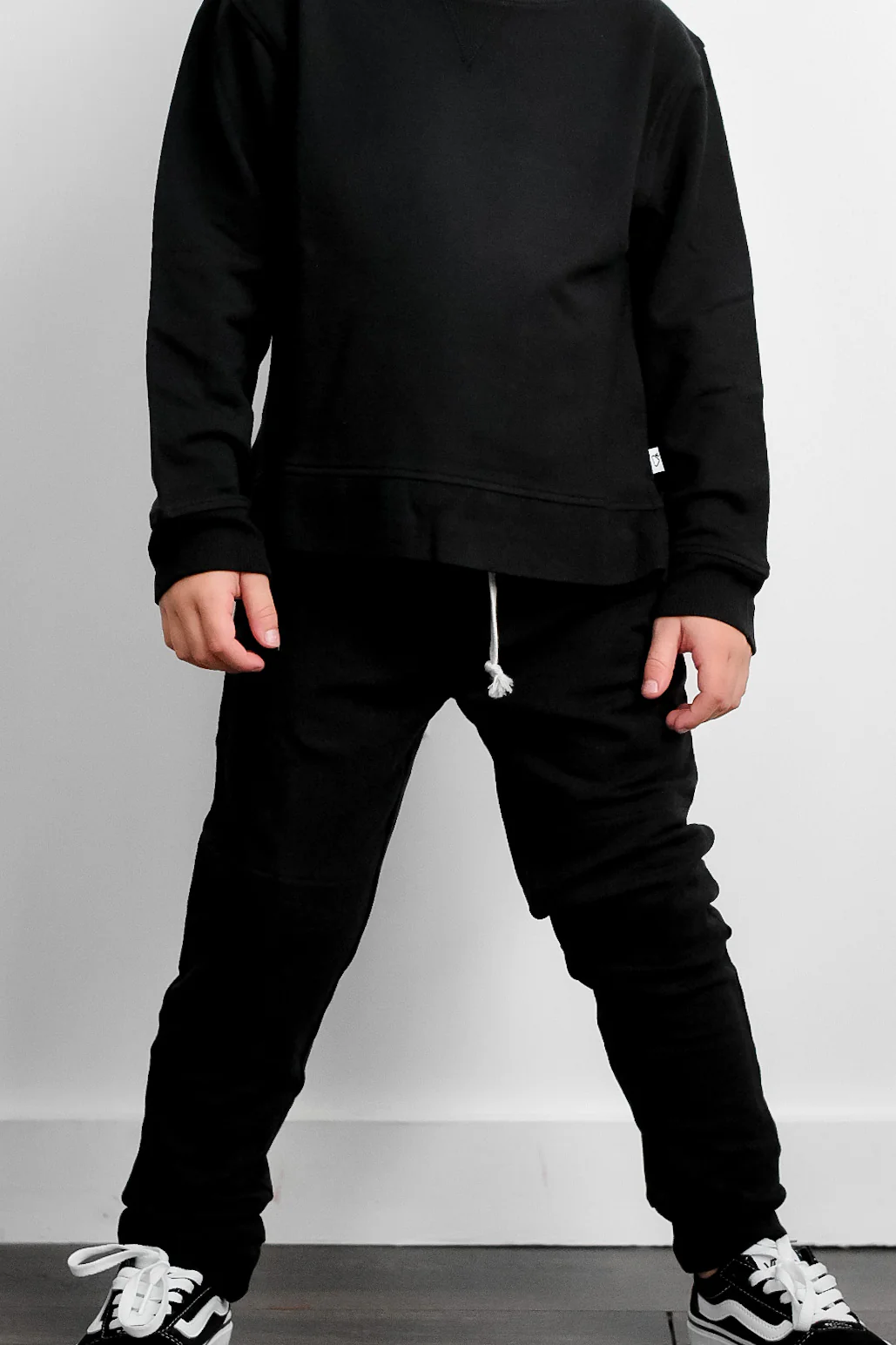BLACK TERRY DREAM PULLOVER - Image 8