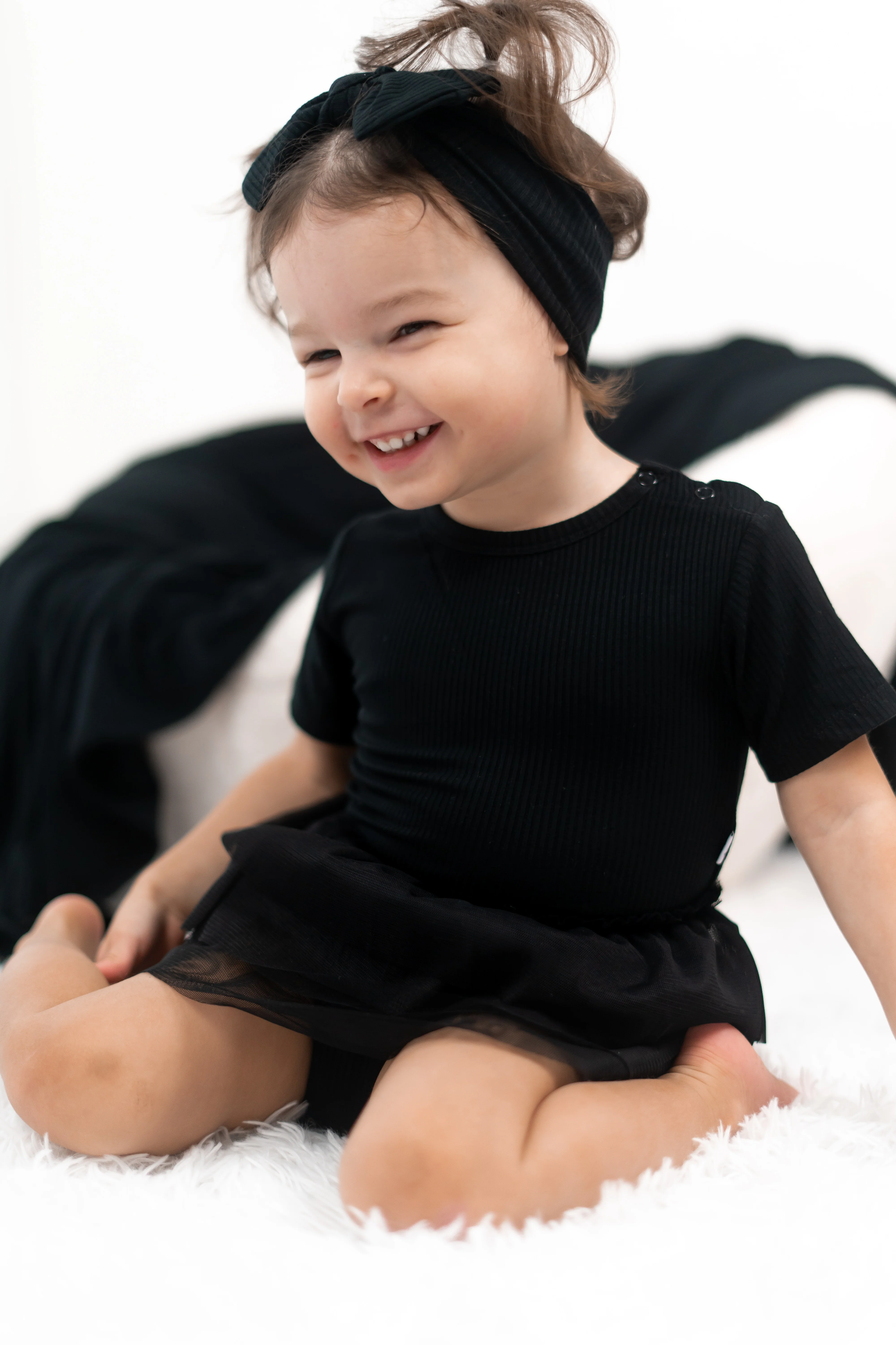 BLACK RIB DREAM TUTU BODYSUIT DRESS - Image 7
