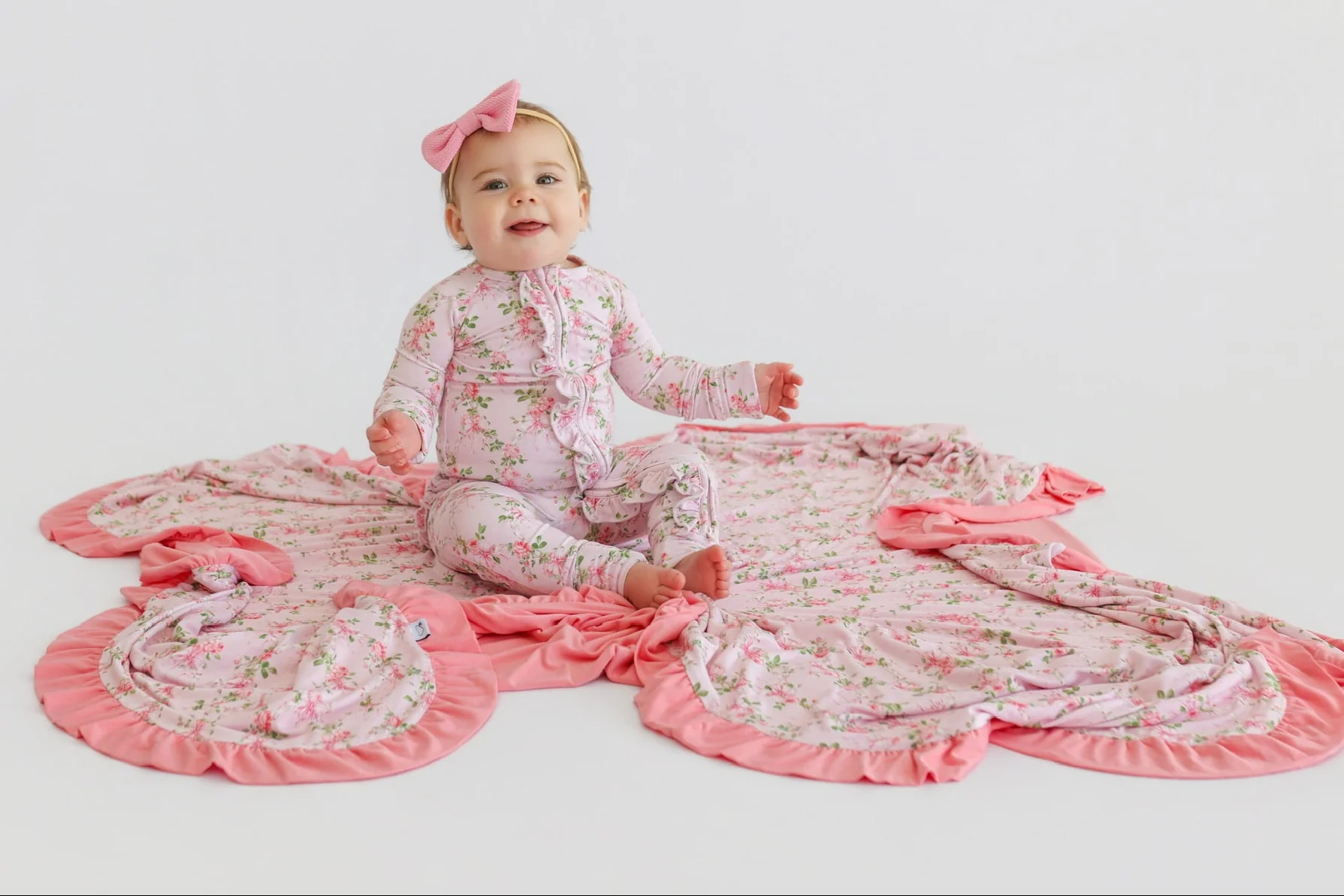 BLOOMING TRELLIS DREAM RUFFLE ROMPER - Image 6
