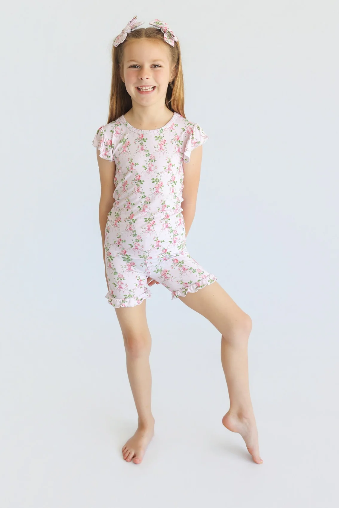 BLOOMING TRELLIS DREAM RUFFLE SHORT SET